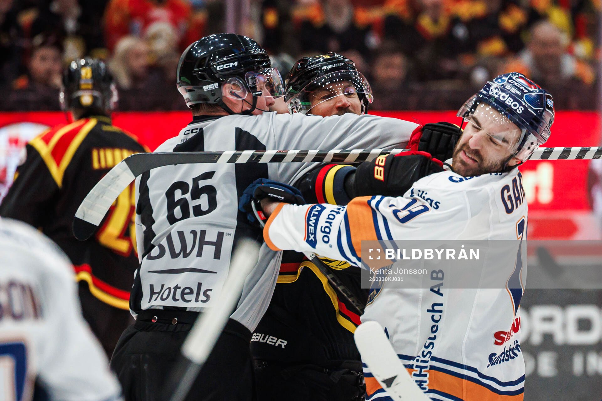 Linjedomare Rasmus Strömberg, Brynäs Anton Rödin och