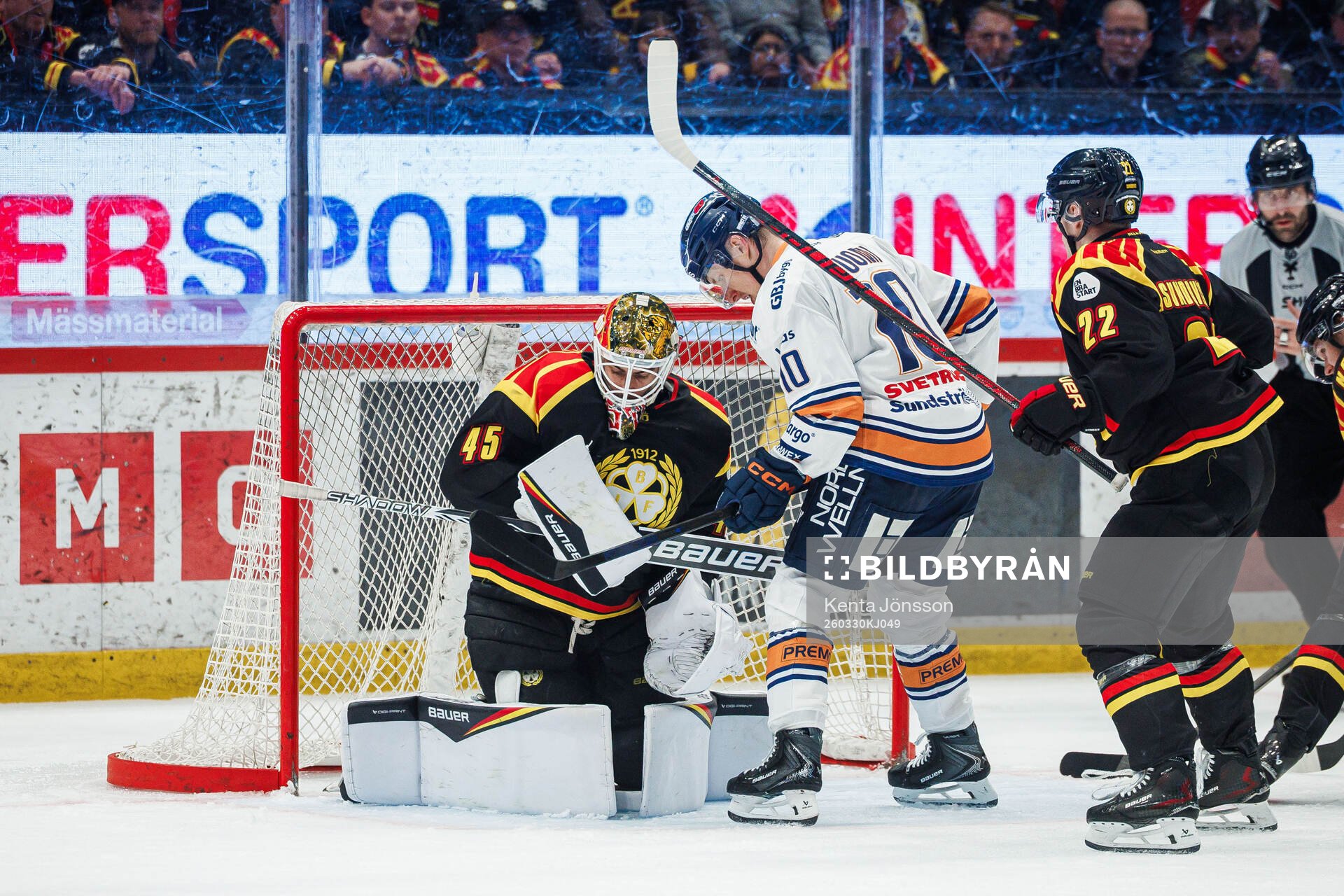 Brynäs målvakt Damian Clara