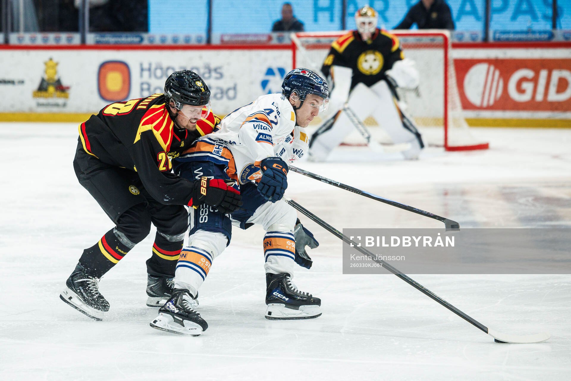 Brynäs Johannes Kinnvall och Växjös Kalle Kratz