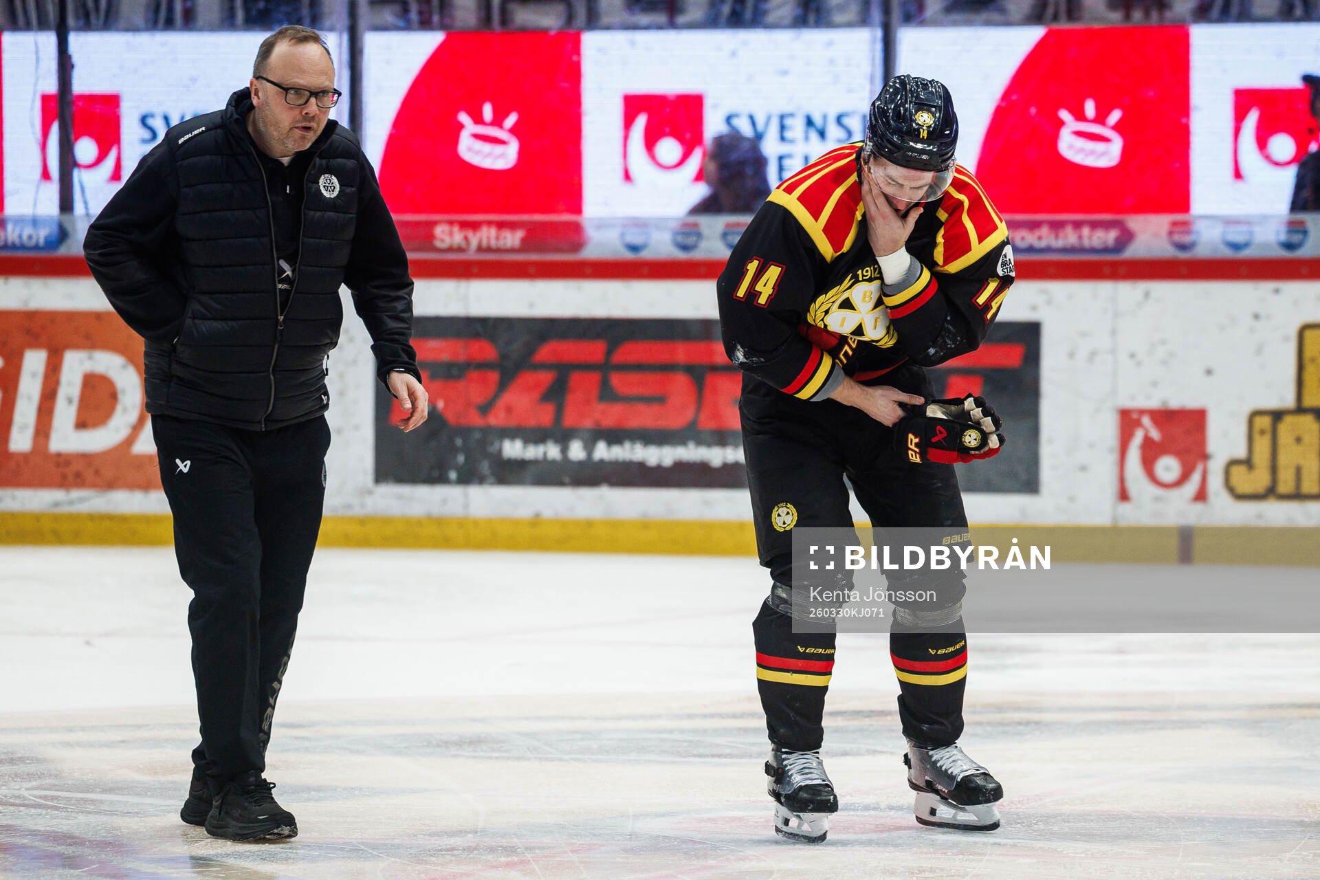 Brynäs Robert Hägg har ont