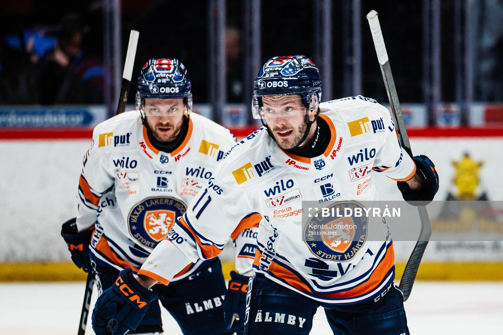 Växjös Brogan Rafferty jublar