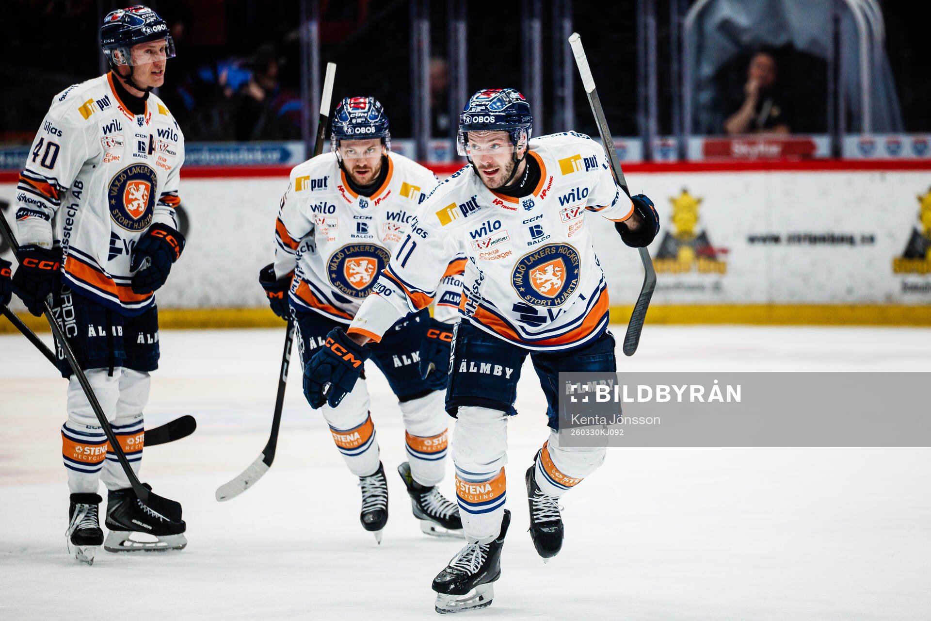 Växjös Brogan Rafferty jublar