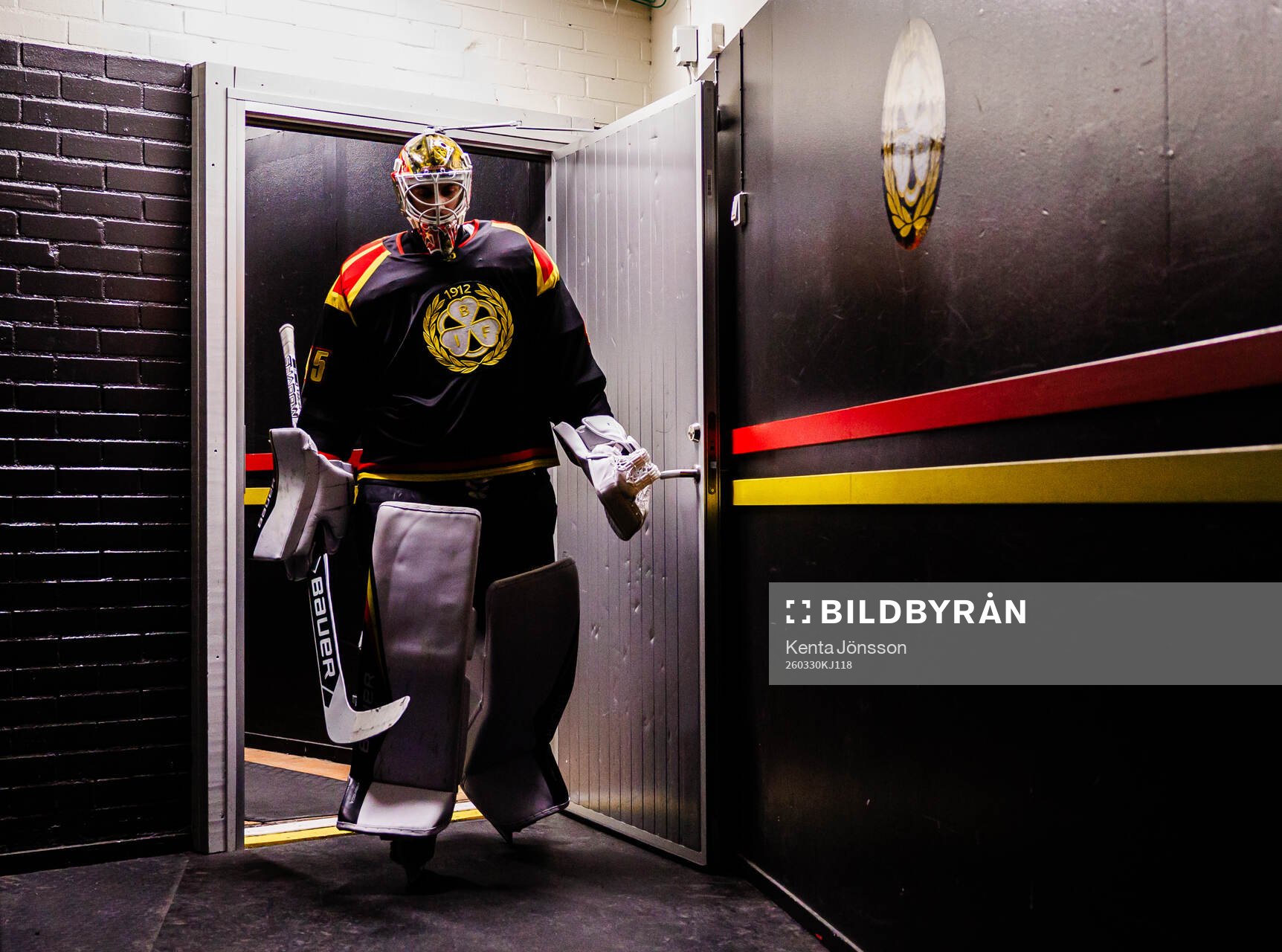Brynäs målvakt Damian Clara