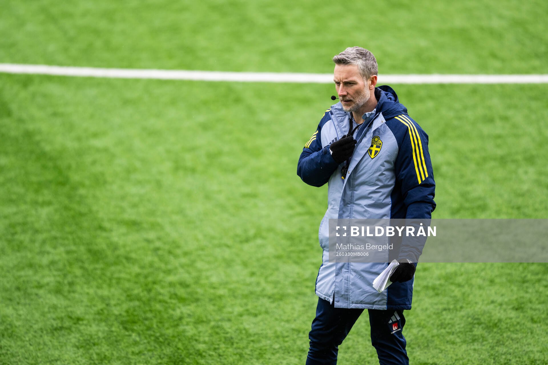 Assistant coach Axel Kjäll of the Swedish under-21