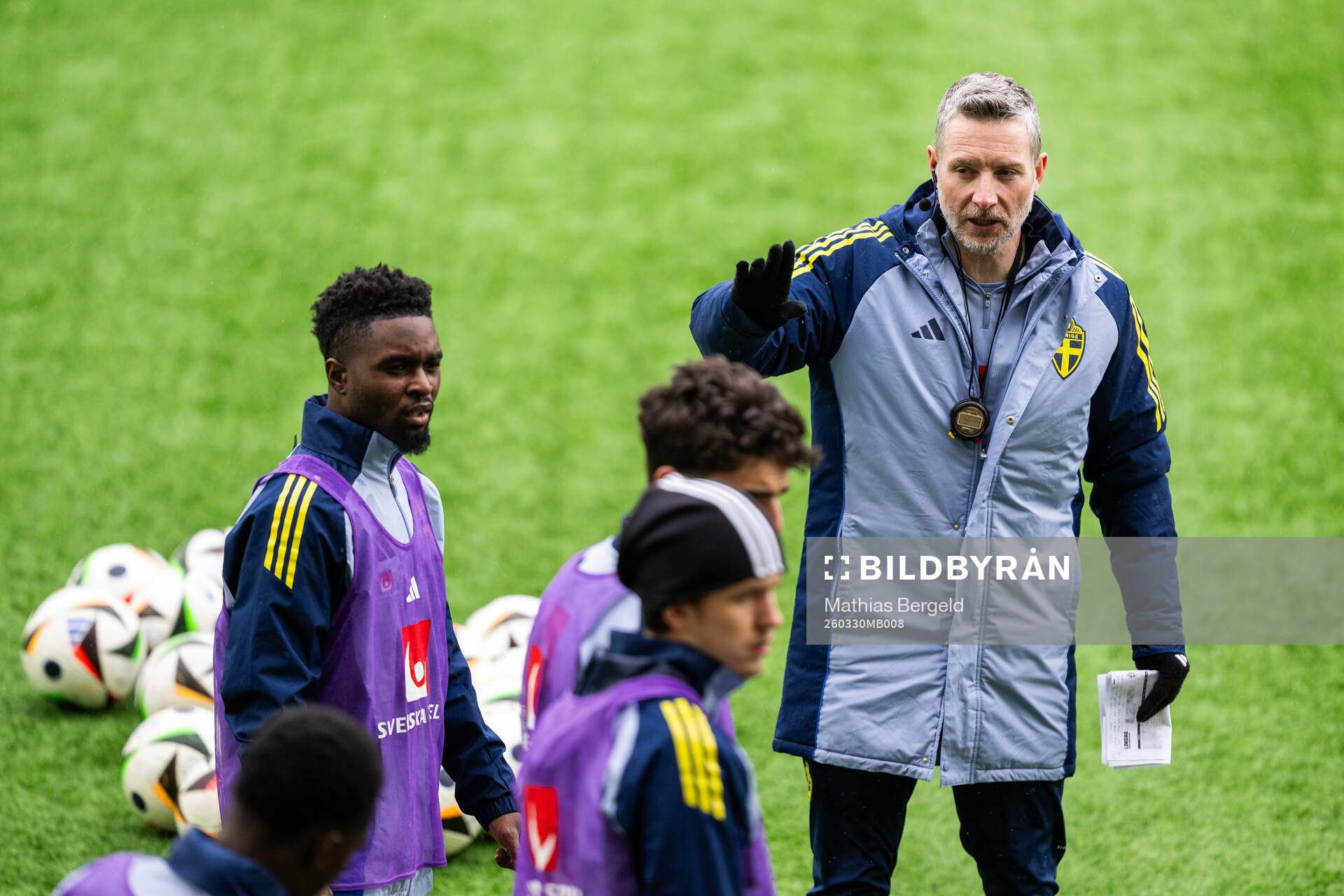 Assistant coach Axel Kjäll of the Swedish under-21