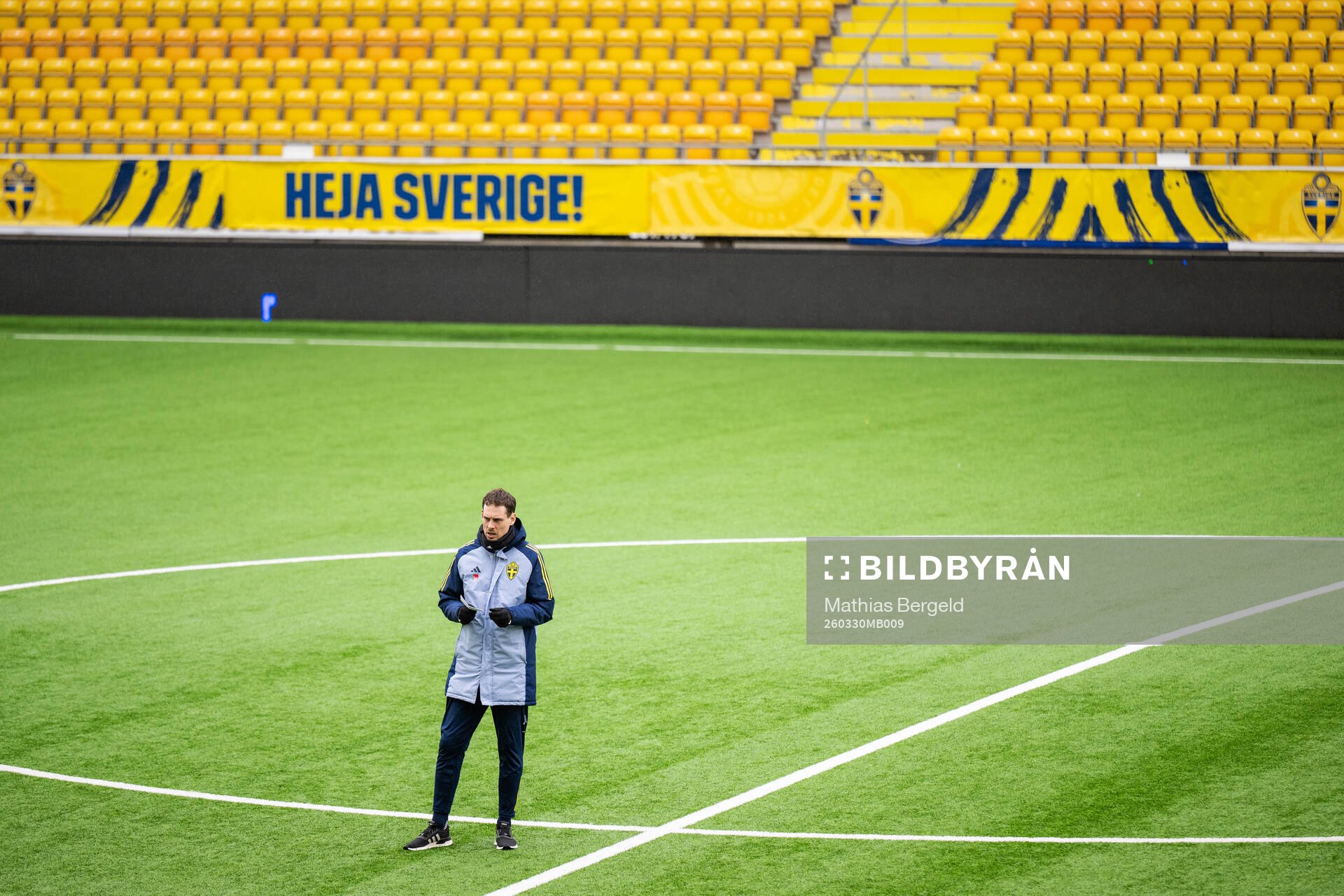 Head coach Daniel Bäckström of the Swedish under-21