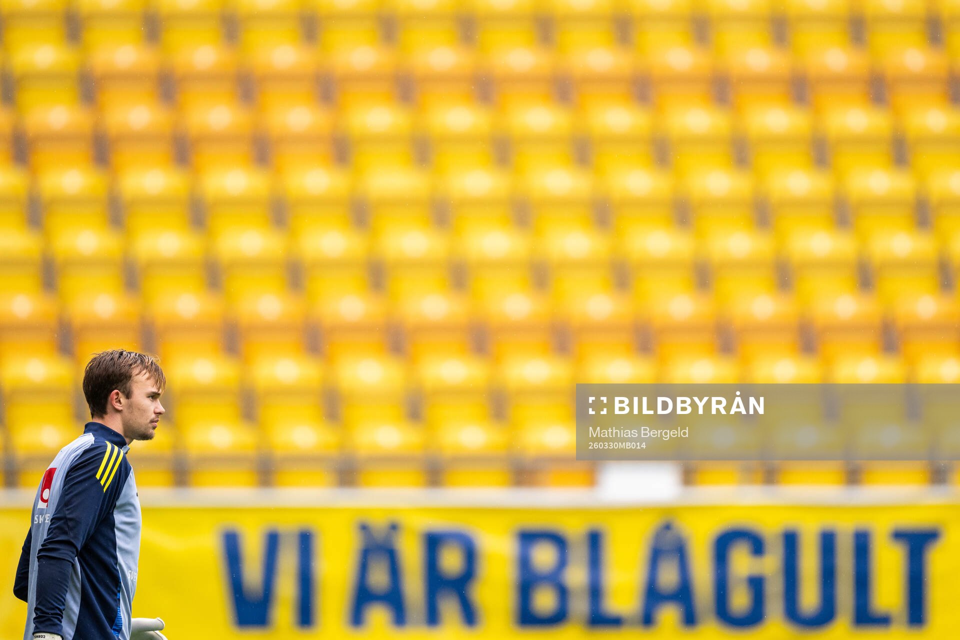 Goalkeeper André Picornell of the Swedish under-21