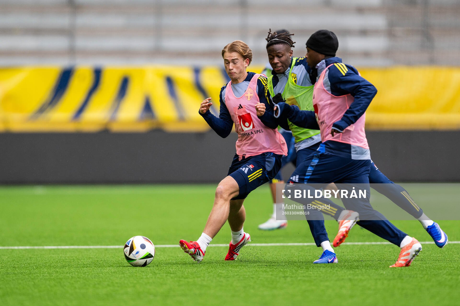 Noah Tolf and Alieu Njie of the Swedish under-21 national