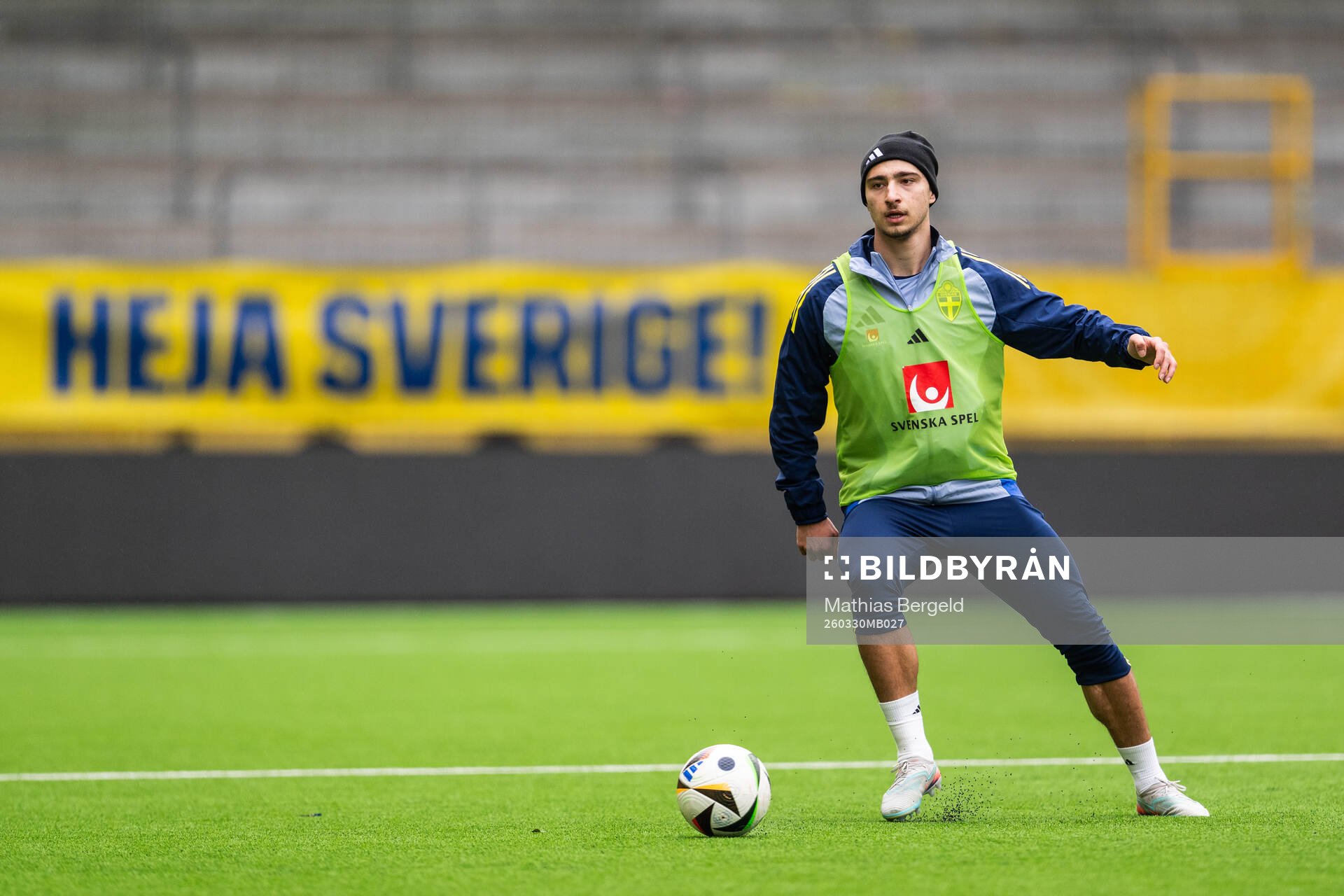 Elison Makolli of the Swedish under-21 national football