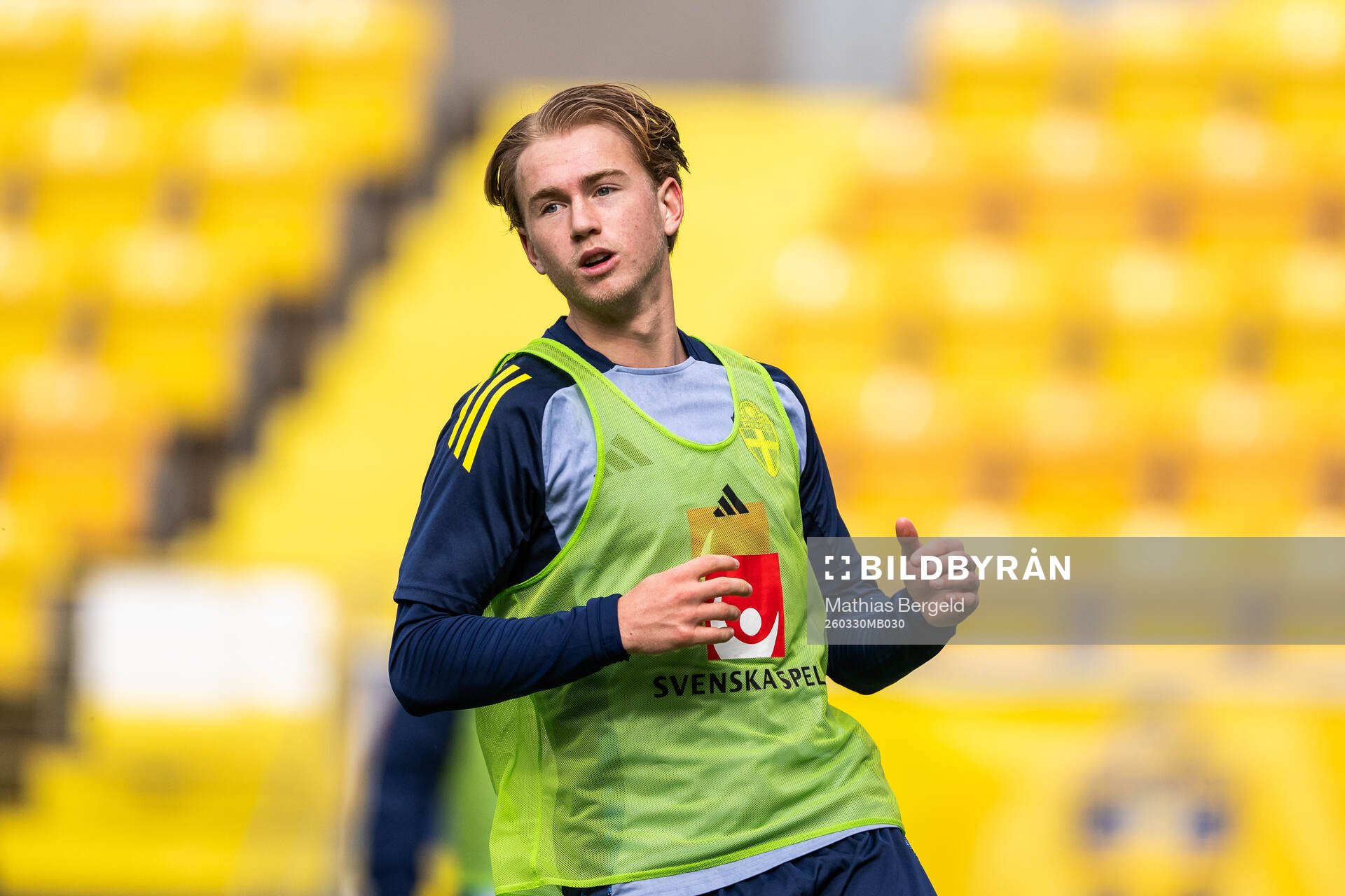 Noah Tolf of the Swedish under-21 national football team