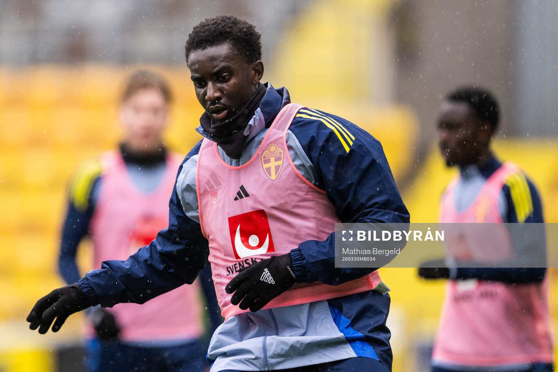 Peter Amoran of the Swedish under-21 national football team