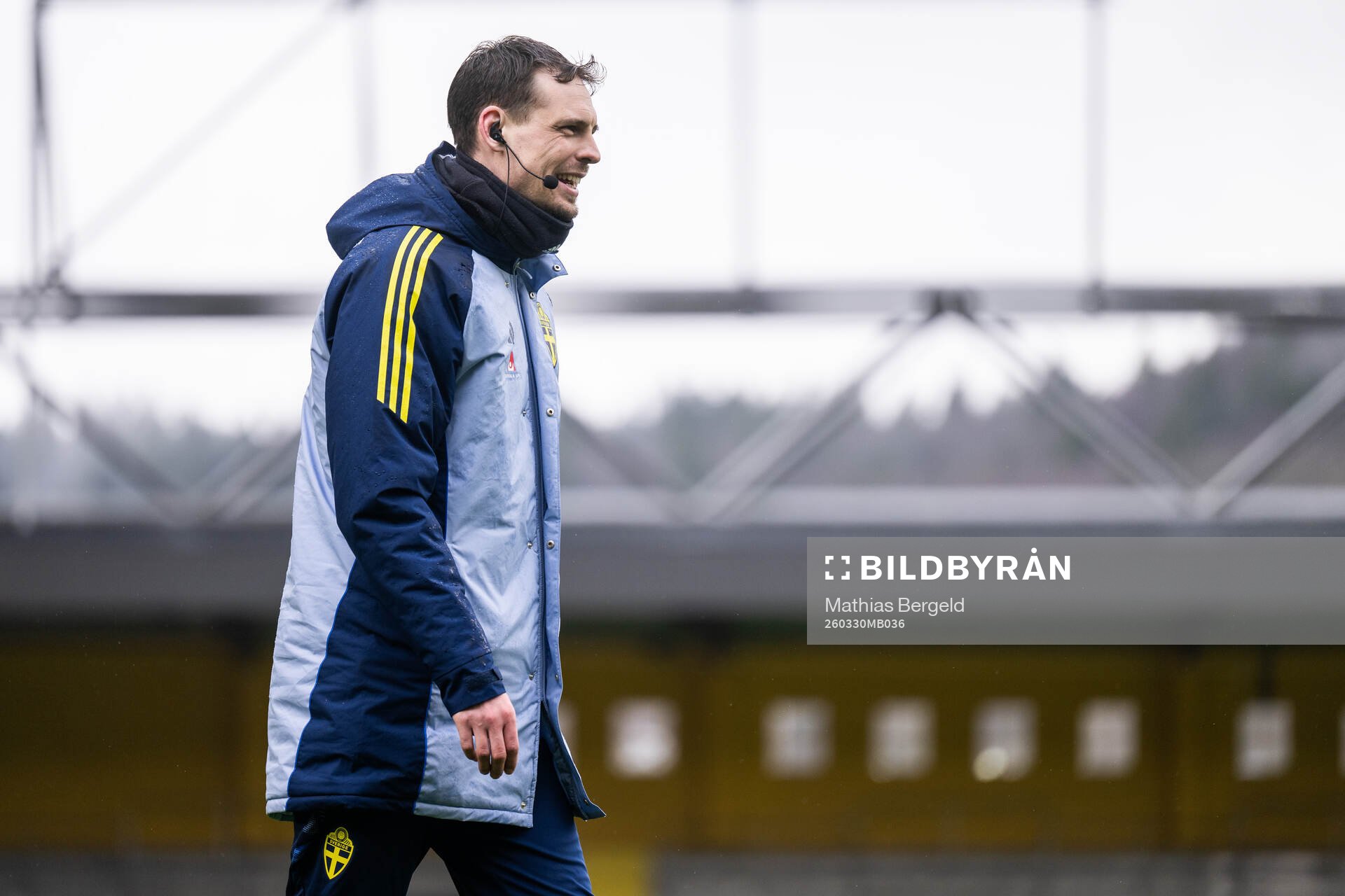 Head coach Daniel Bäckström of the Swedish under-21