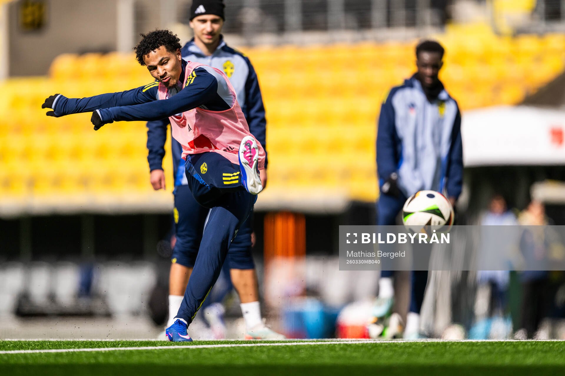Momodou Sonko of the Swedish under-21 national football team