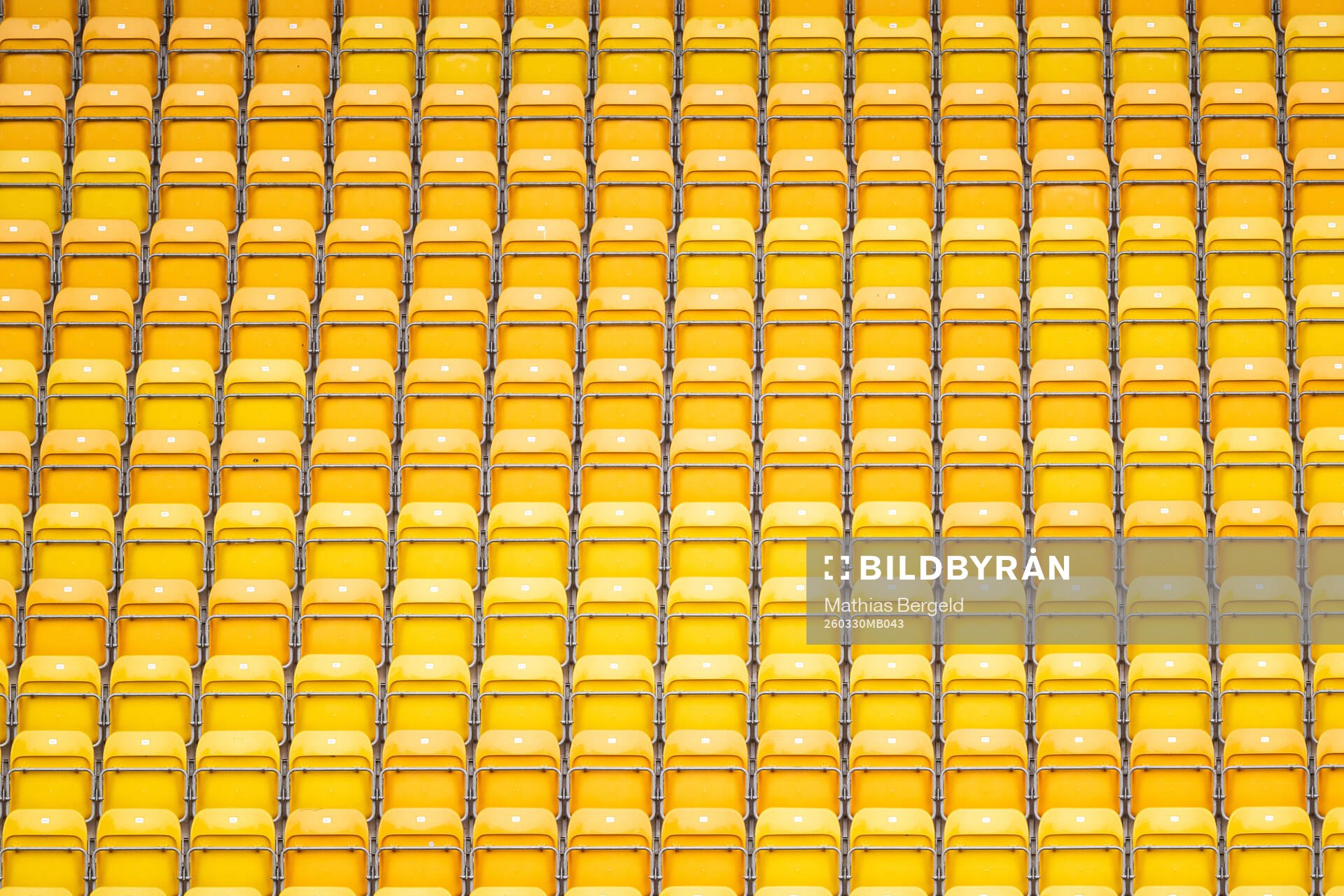 Seats in the stands at Borås Arena