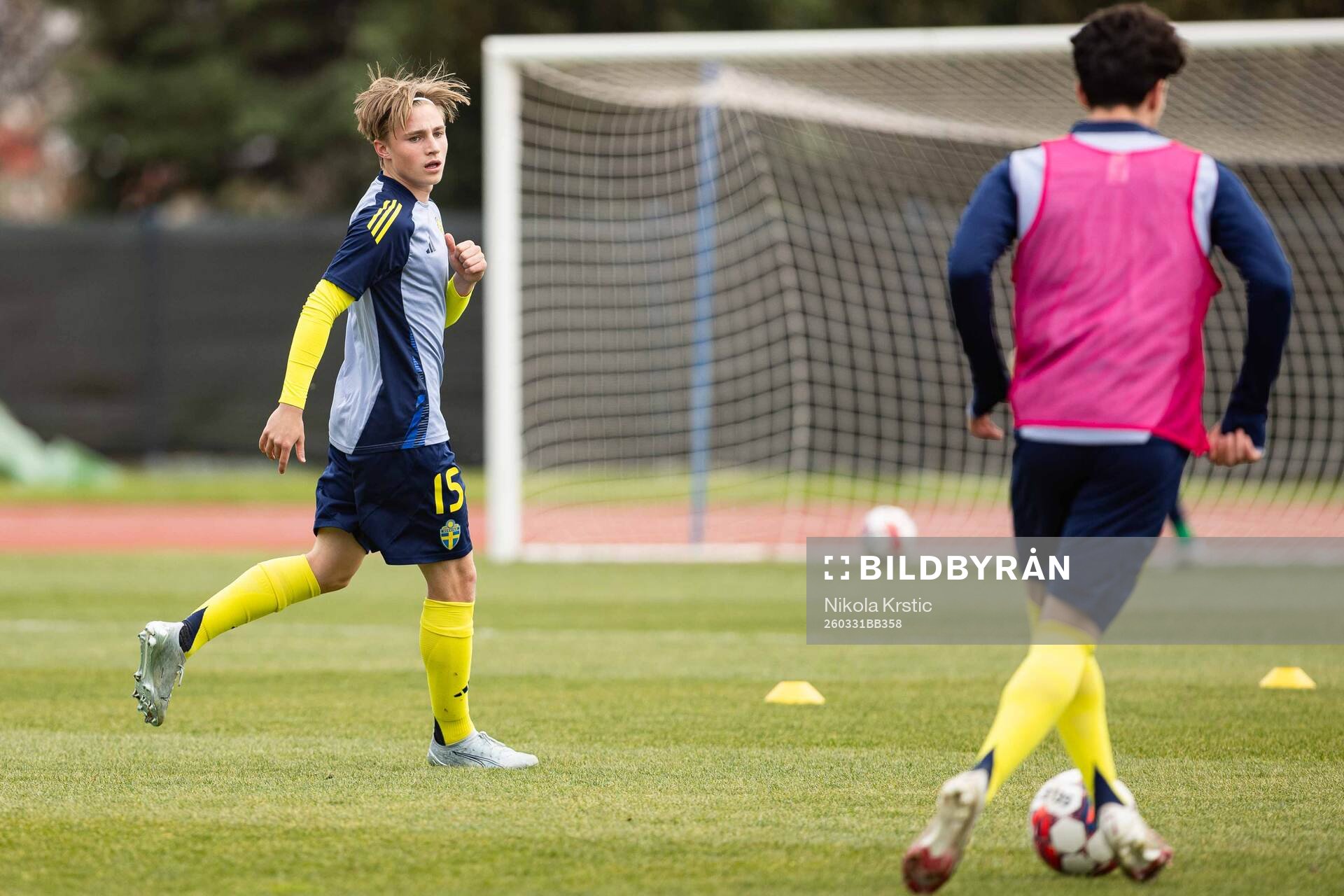 Hugo Lindskog of Sweden  the UEFA European Under-17