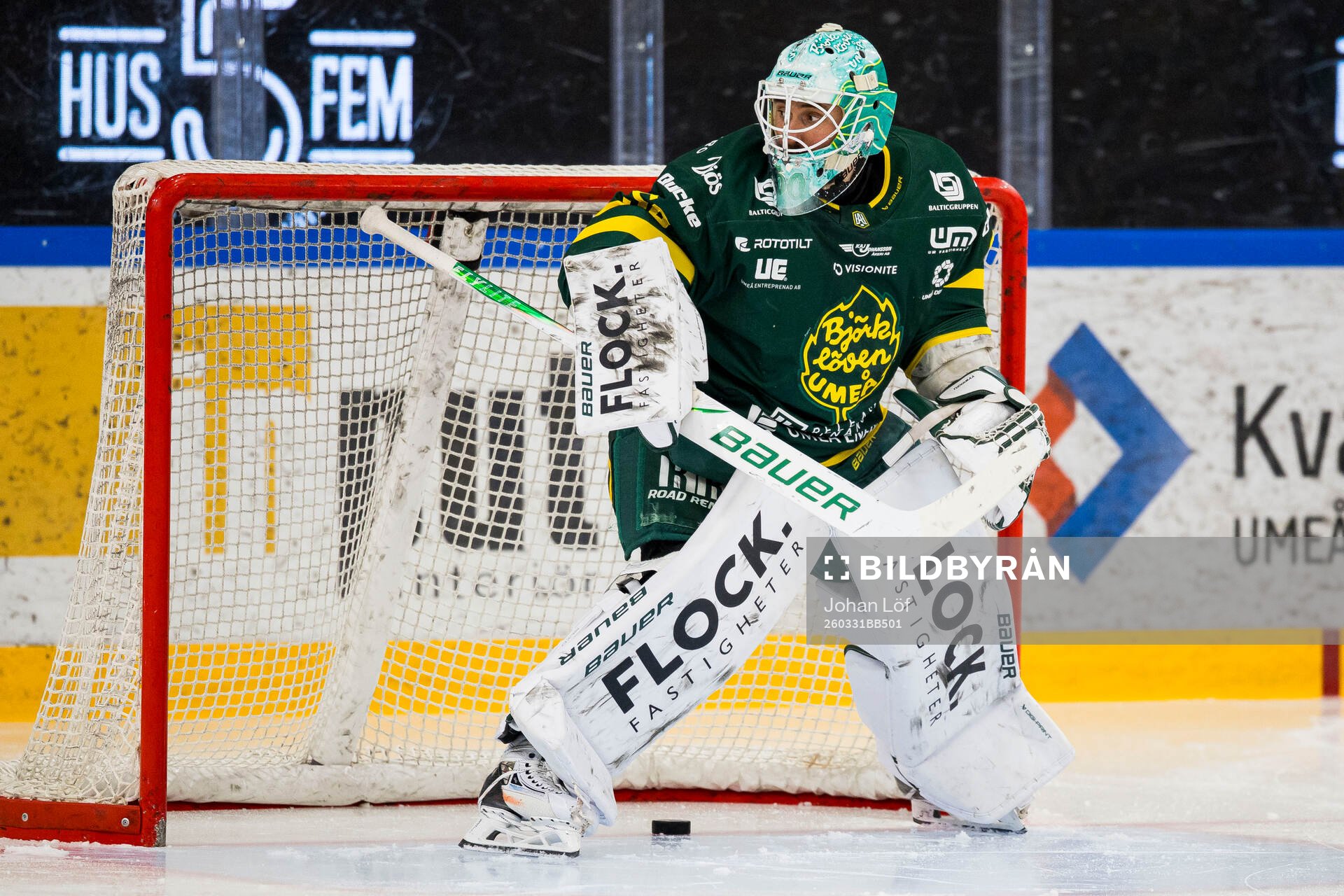 Björklövens målvakt Olle Eriksson Ek