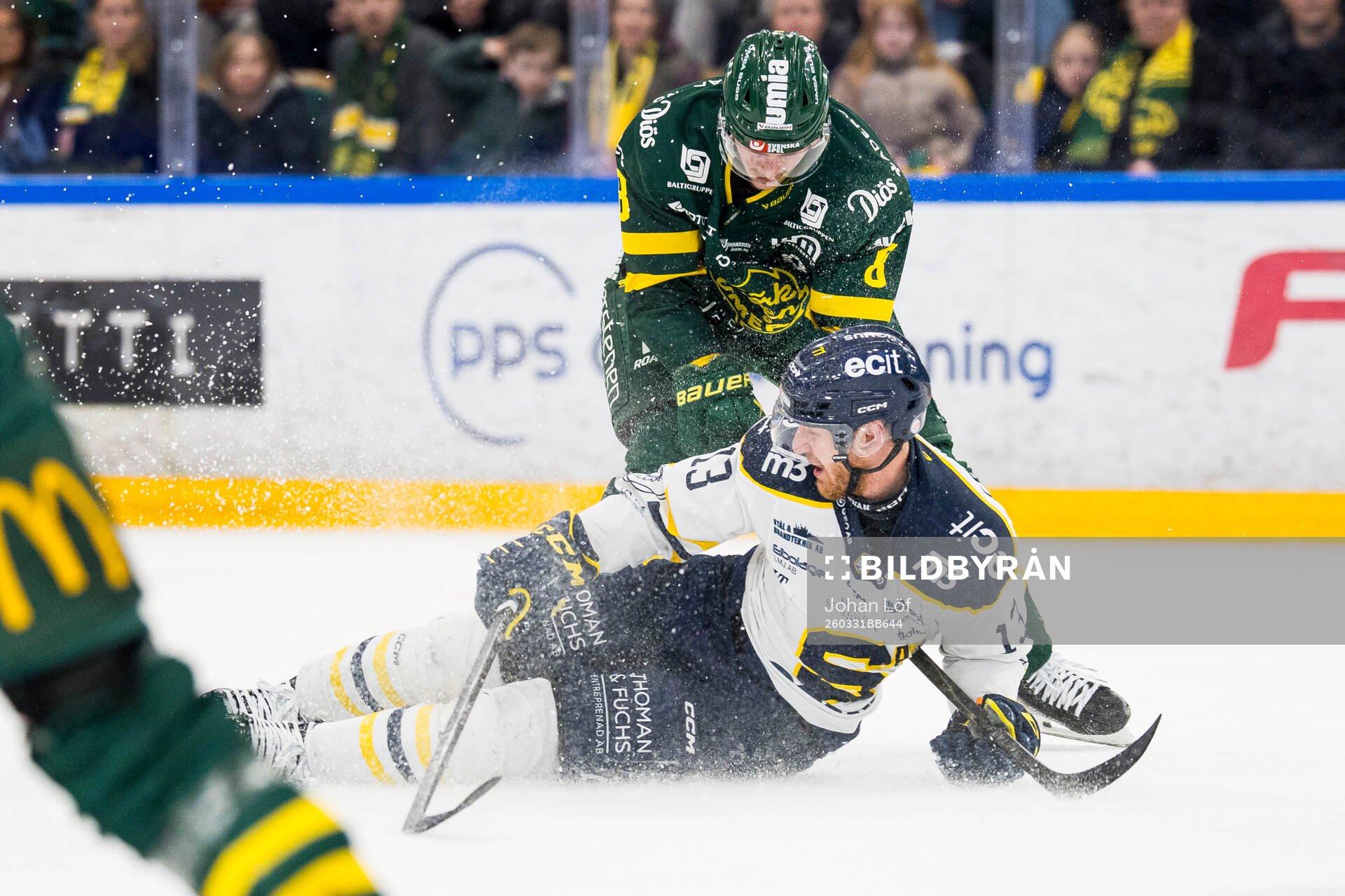Björklövens Lucas Nordsäter och Södertäljes Henrik
