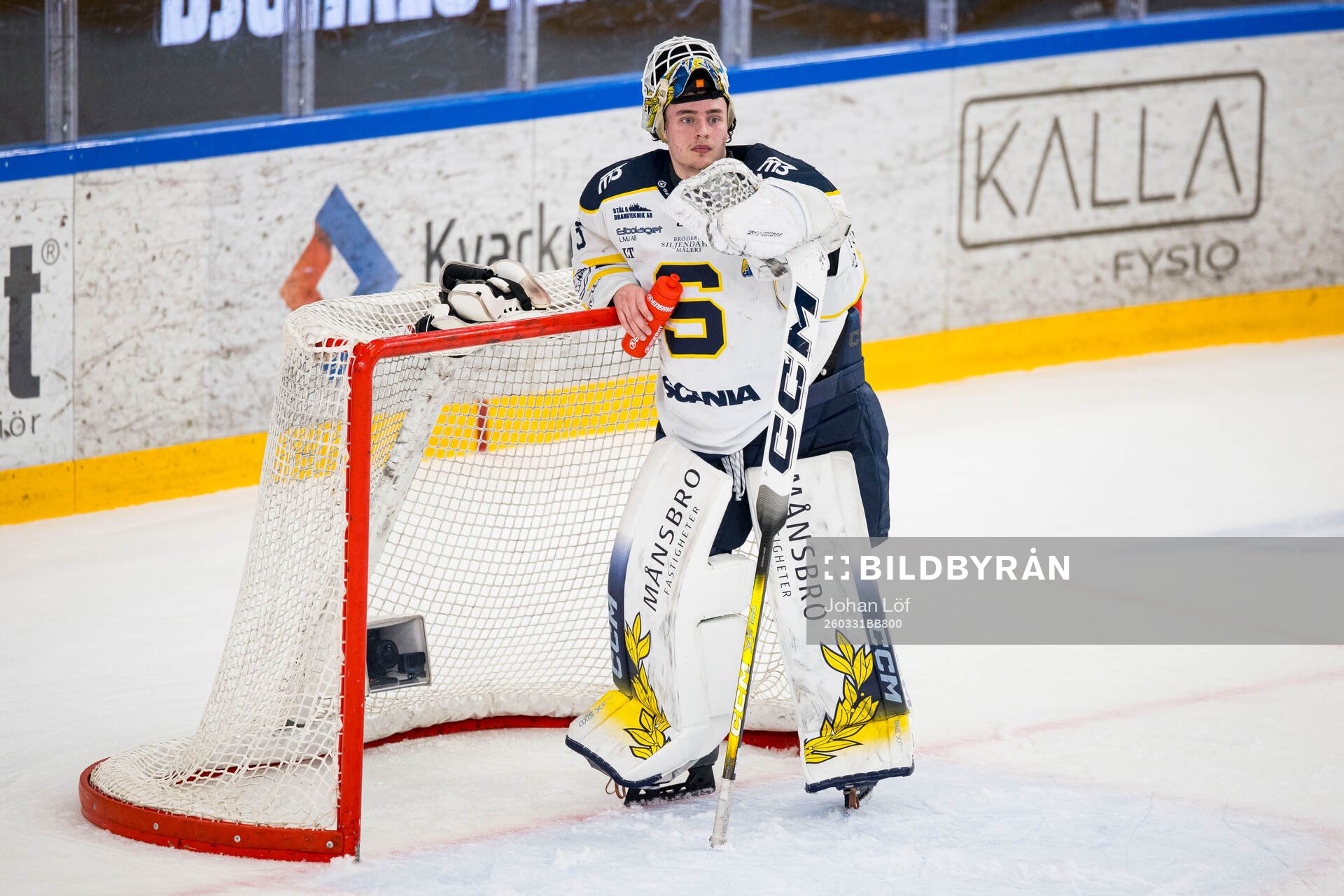 Södertäljes målvakt Love Härenstam