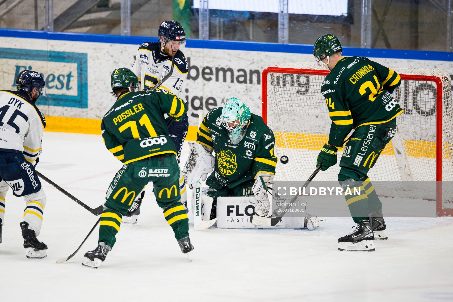 Björklövens målvakt Frans Tuohimaa