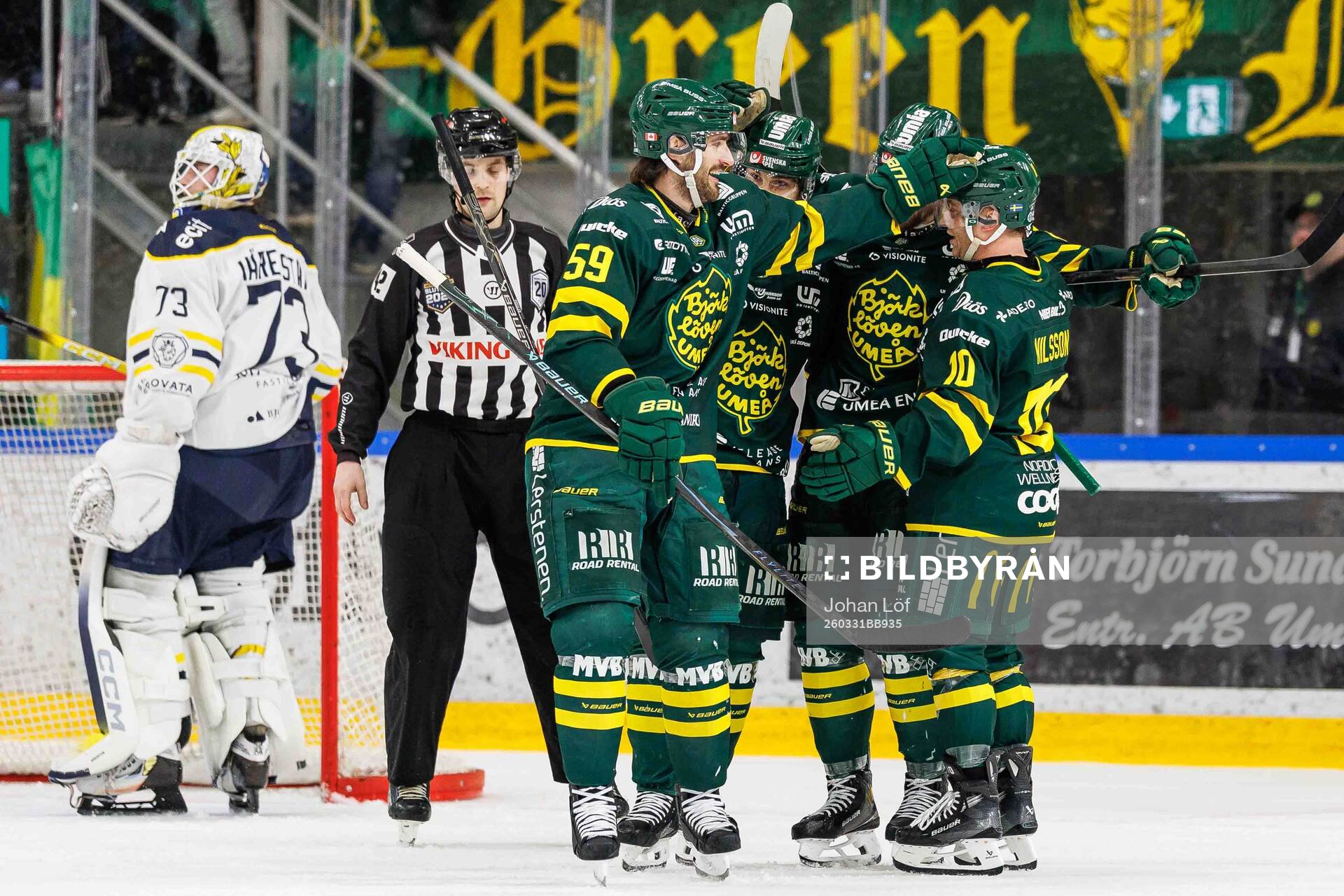 Björklövens Olli Vainio jublar