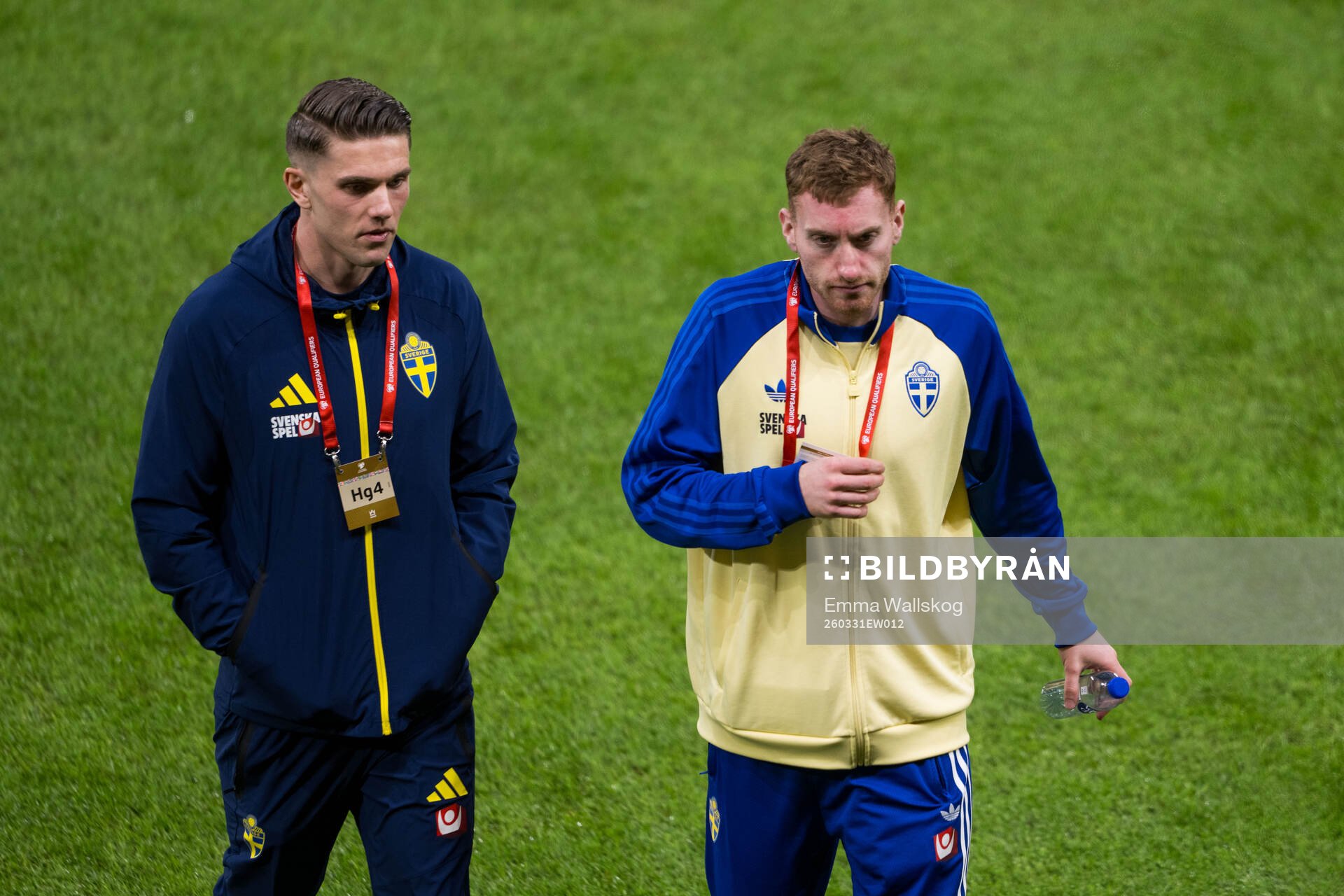 Viktor Gyökeres and Dejan Kulusevski of Sweden