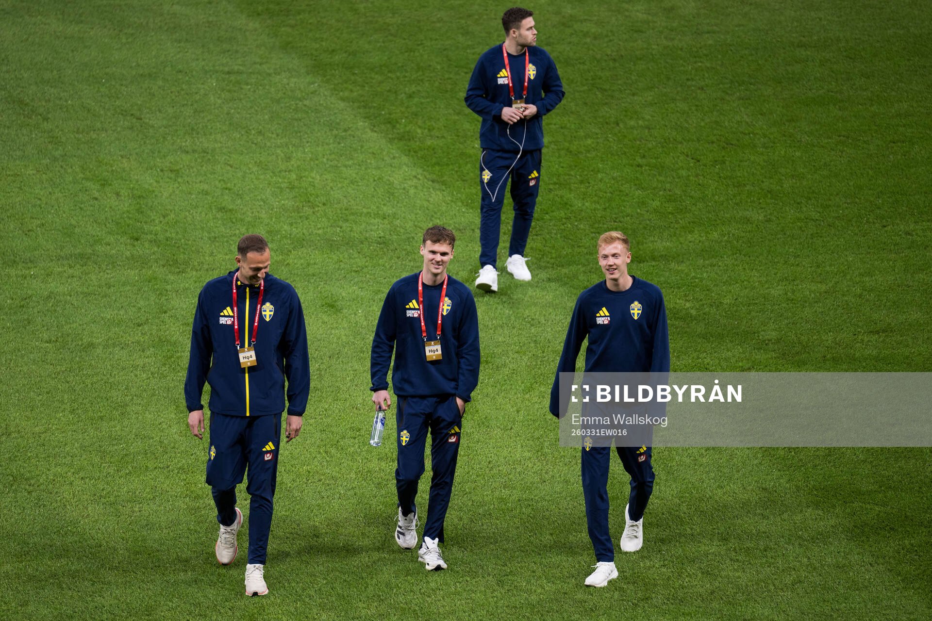 Gustaf Nilsson, Williot Swedberg, Hugo Larsson of Sweden