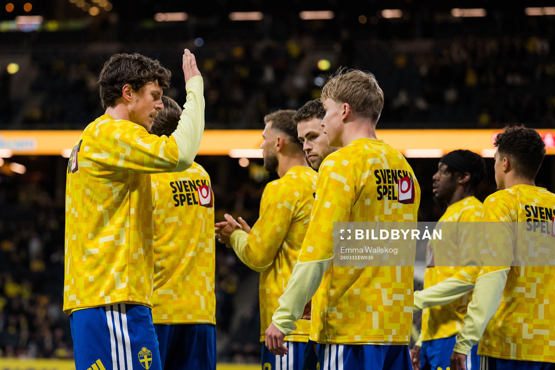 Victor Nilsson Lindelöf and Daniel Svensson of Sweden
