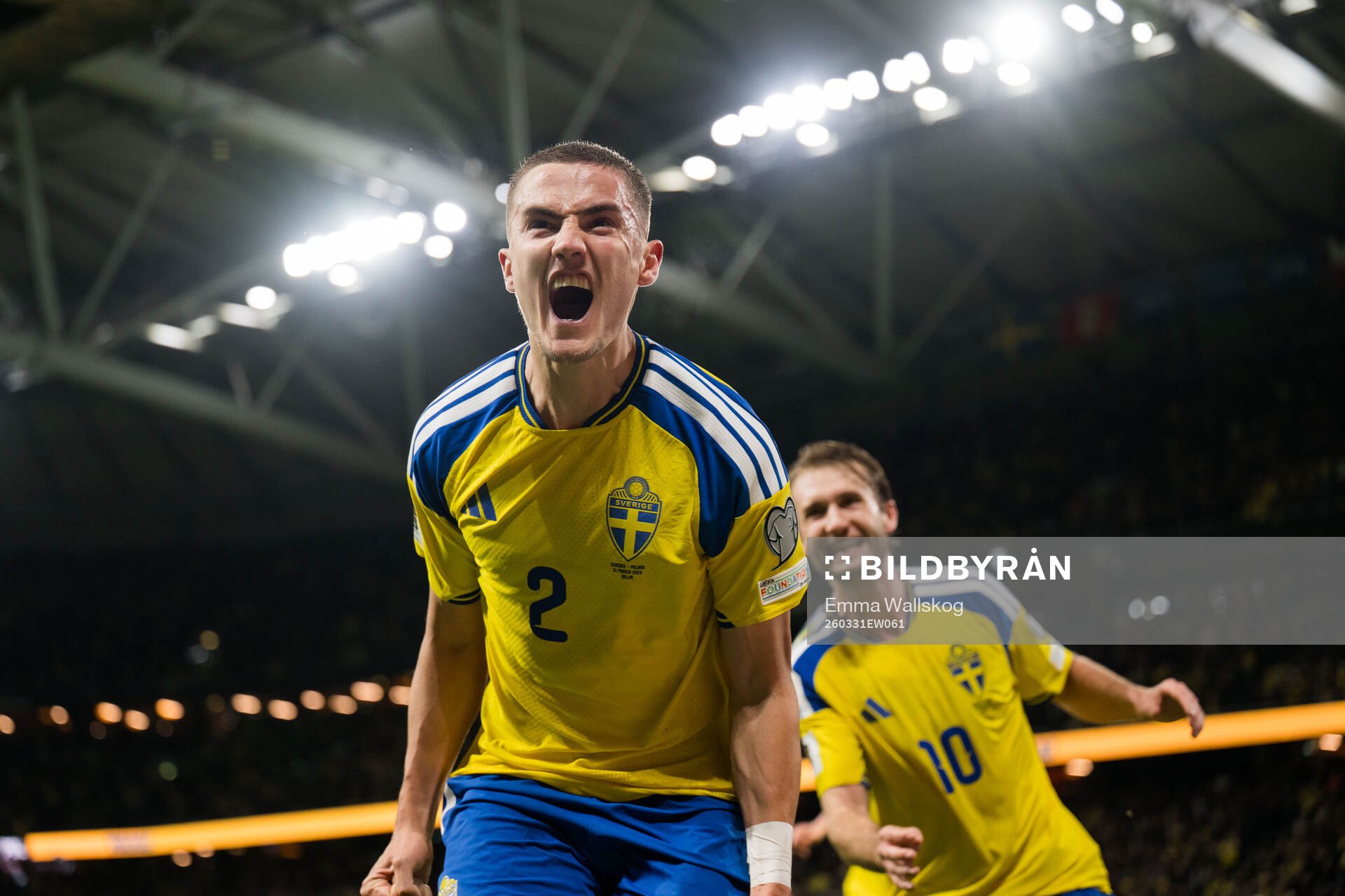 Gustaf Lagerbielke of Sweden celebrates