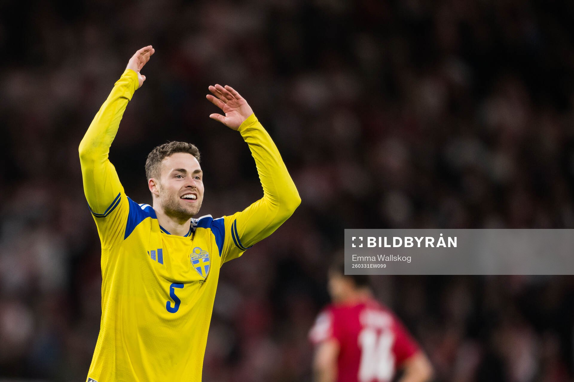 Gabriel Gudmundsson of Sweden celebrates