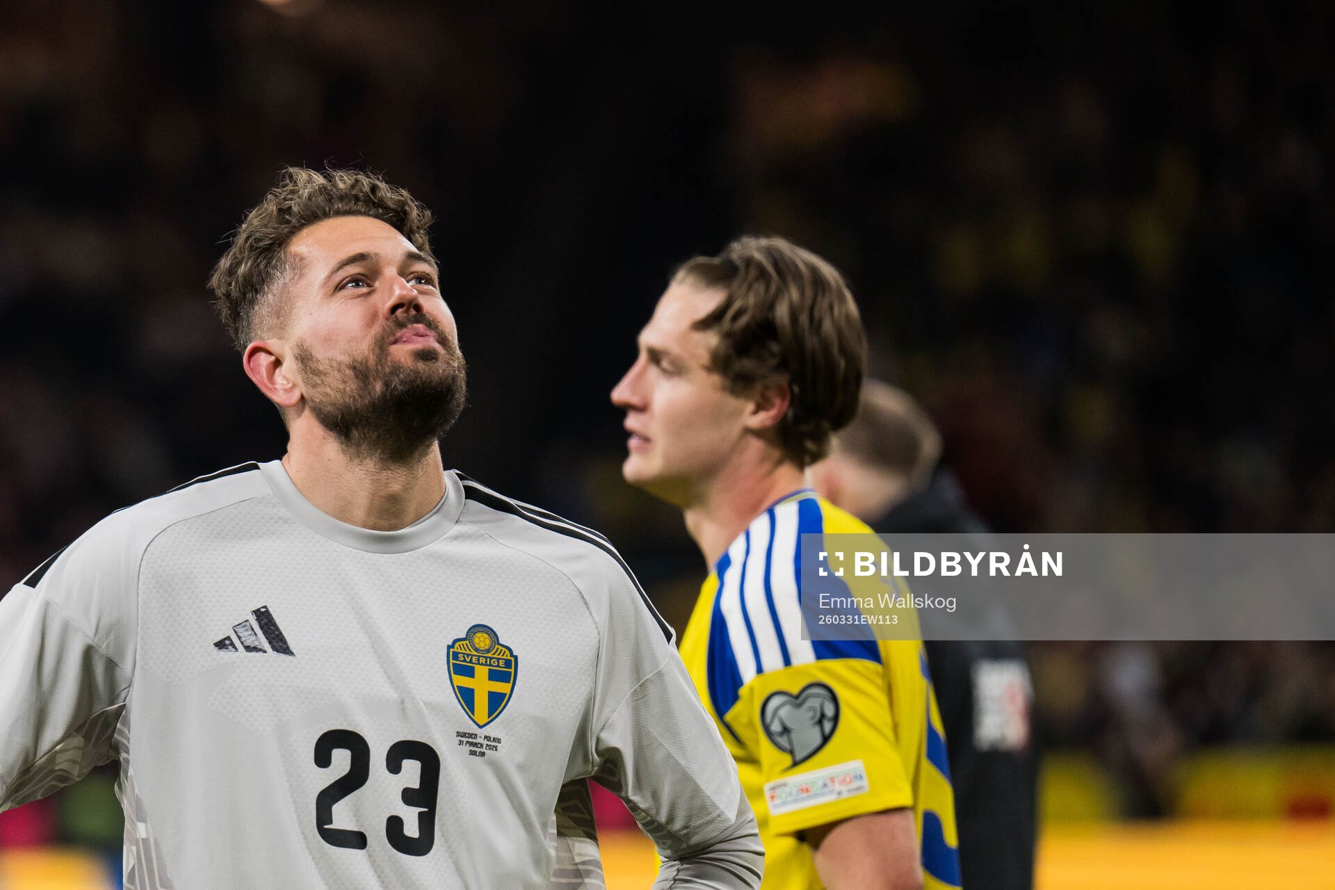 Goalkeeper Kristoffer Nordfeldt of Sweden