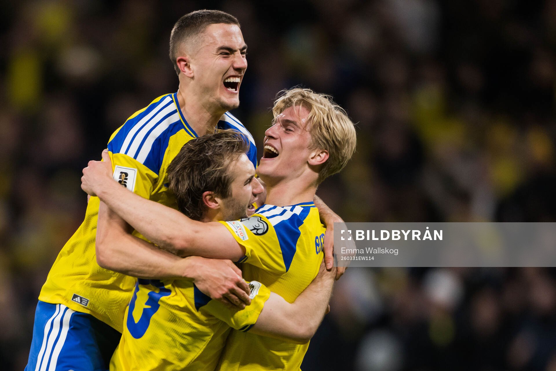 Gustaf Lagerbielke, Benjamin Nygren and Lucas Bergvall of