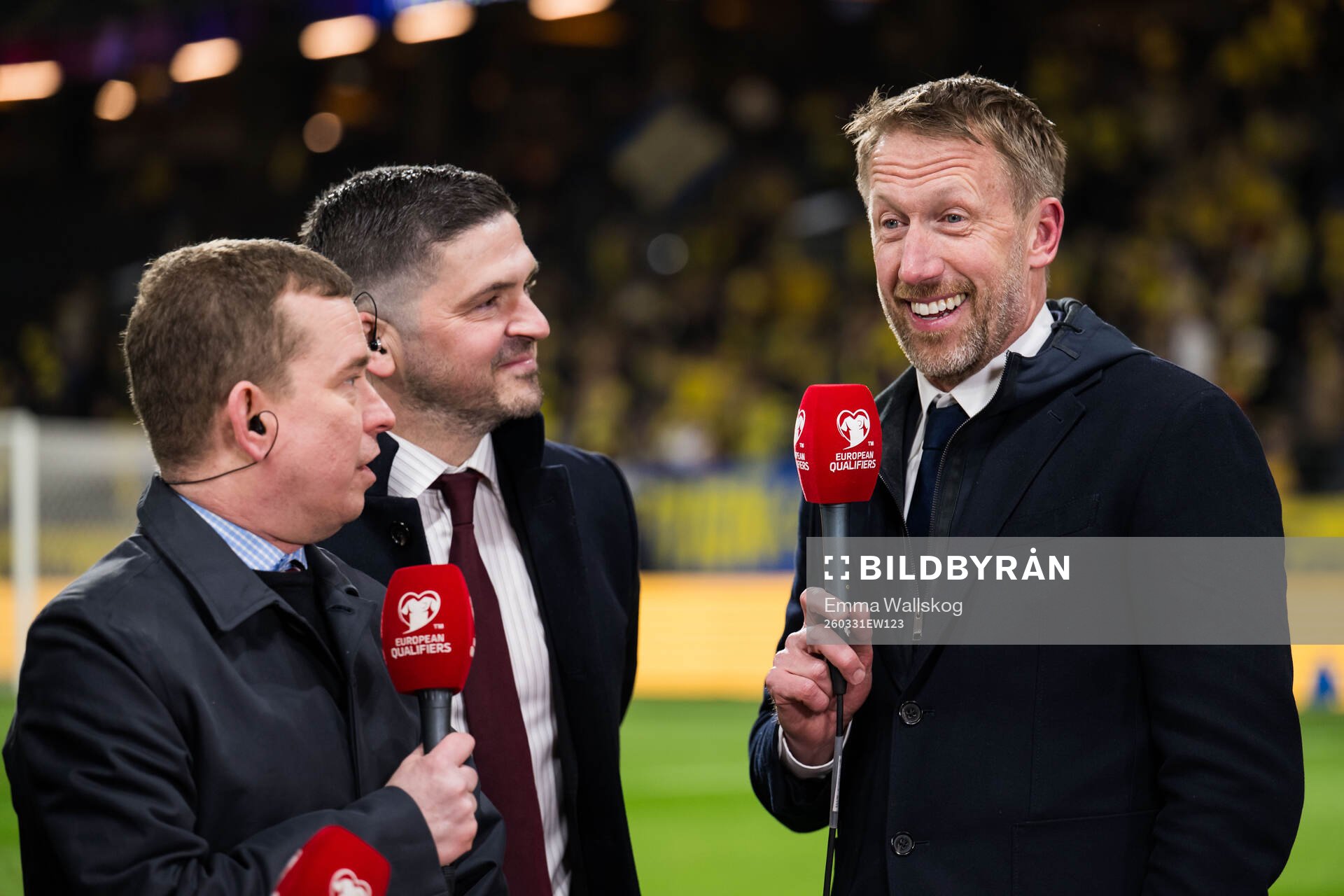 Erik Niva and Bojan Djordjic of Swedish broadcaster Viaplay