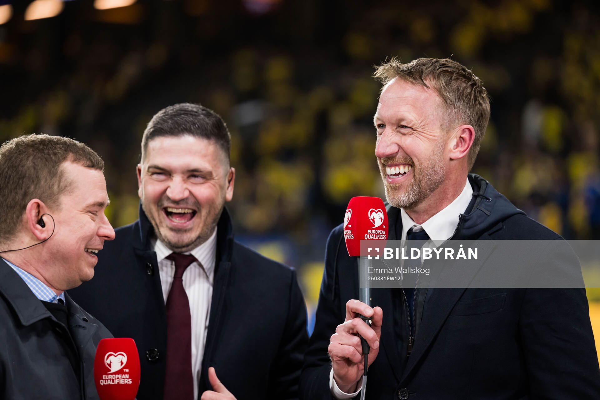 Erik Niva and Bojan Djordjic of Swedish broadcaster Viaplay