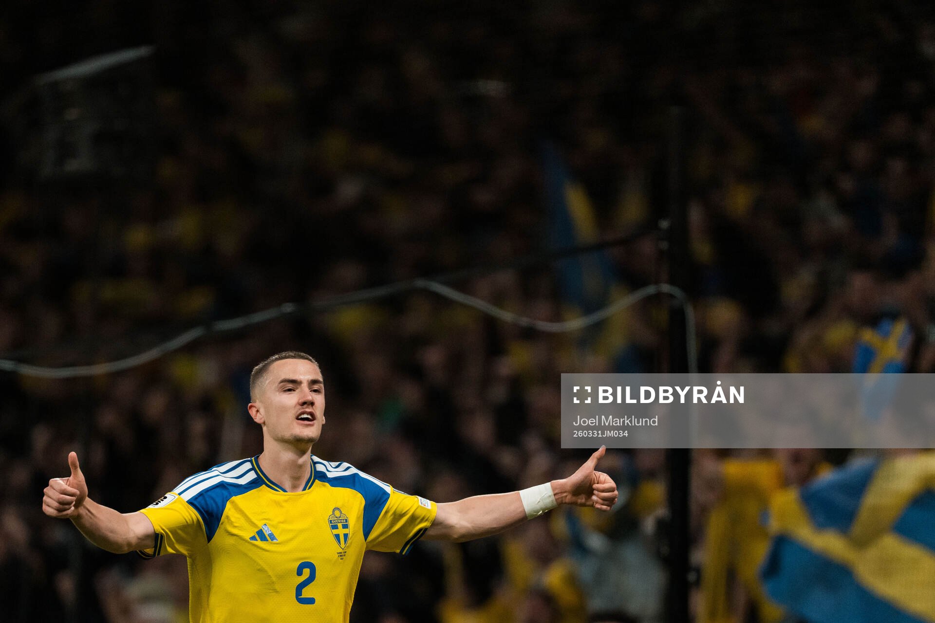 Gustaf Lagerbielke of Sweden celebrates