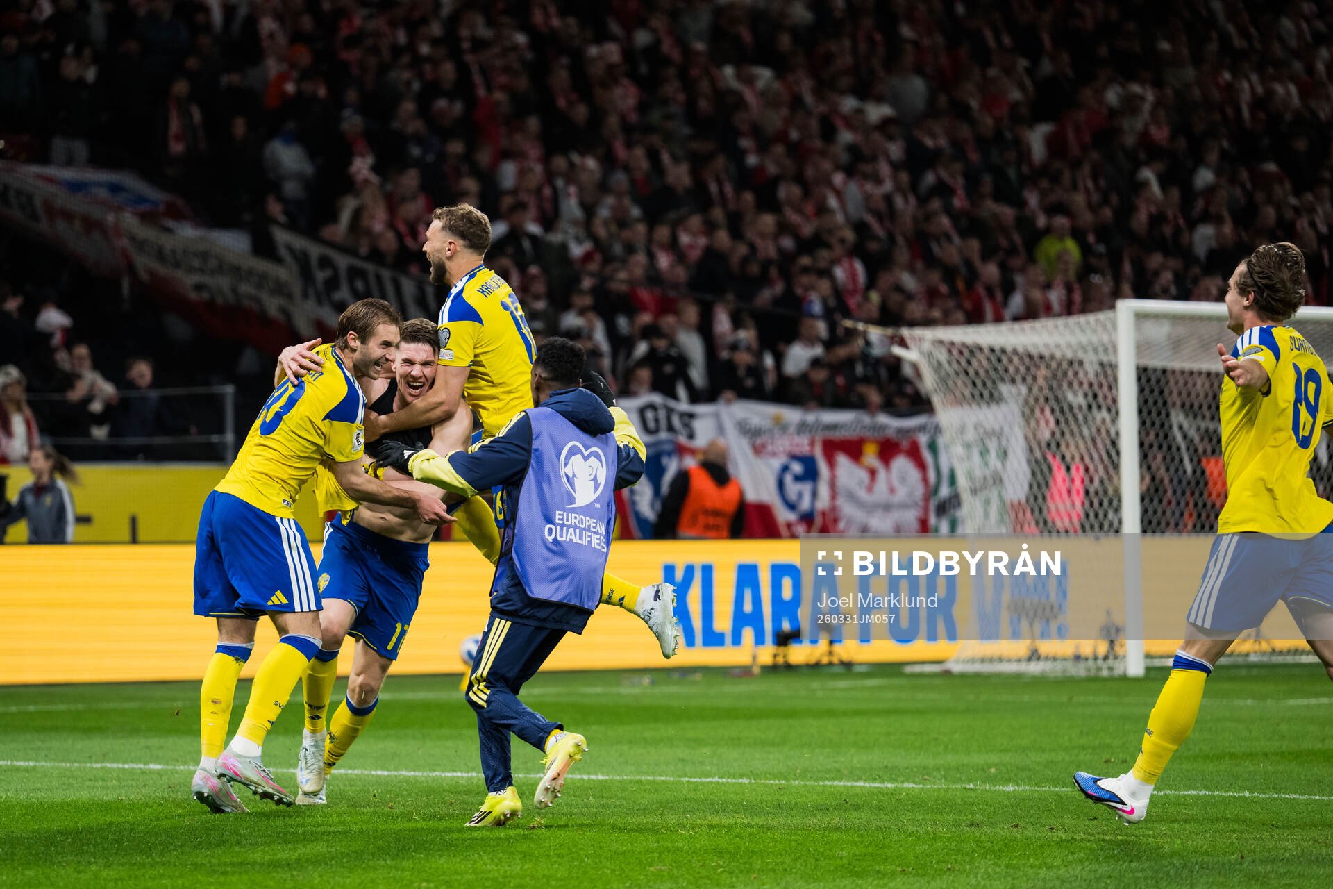 Benjamin Nygren, Viktor Gyökeres and Jesper Karlström of