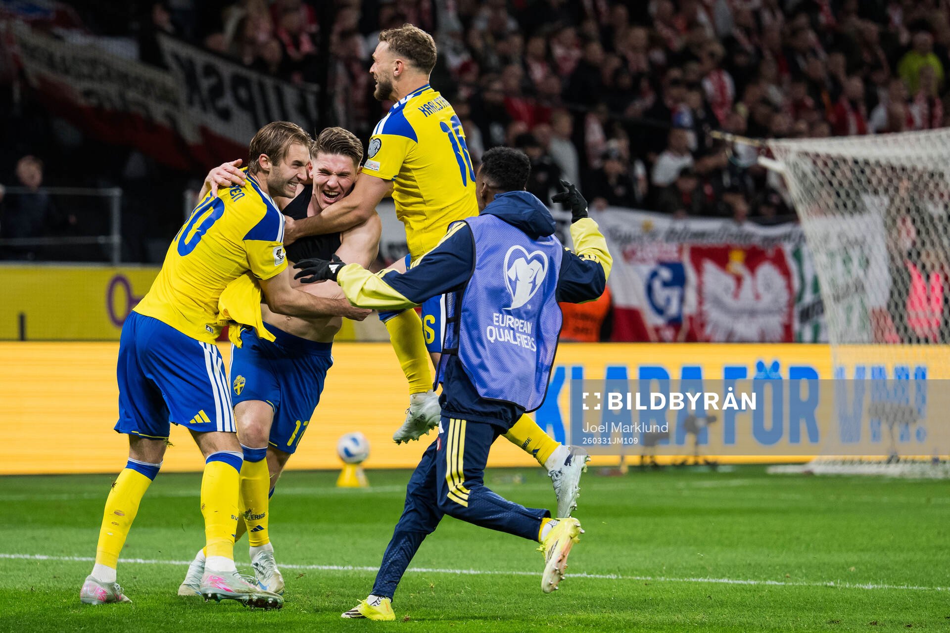 Viktor Gyökeres, Benjamin Nygren and Jesper Karlström and