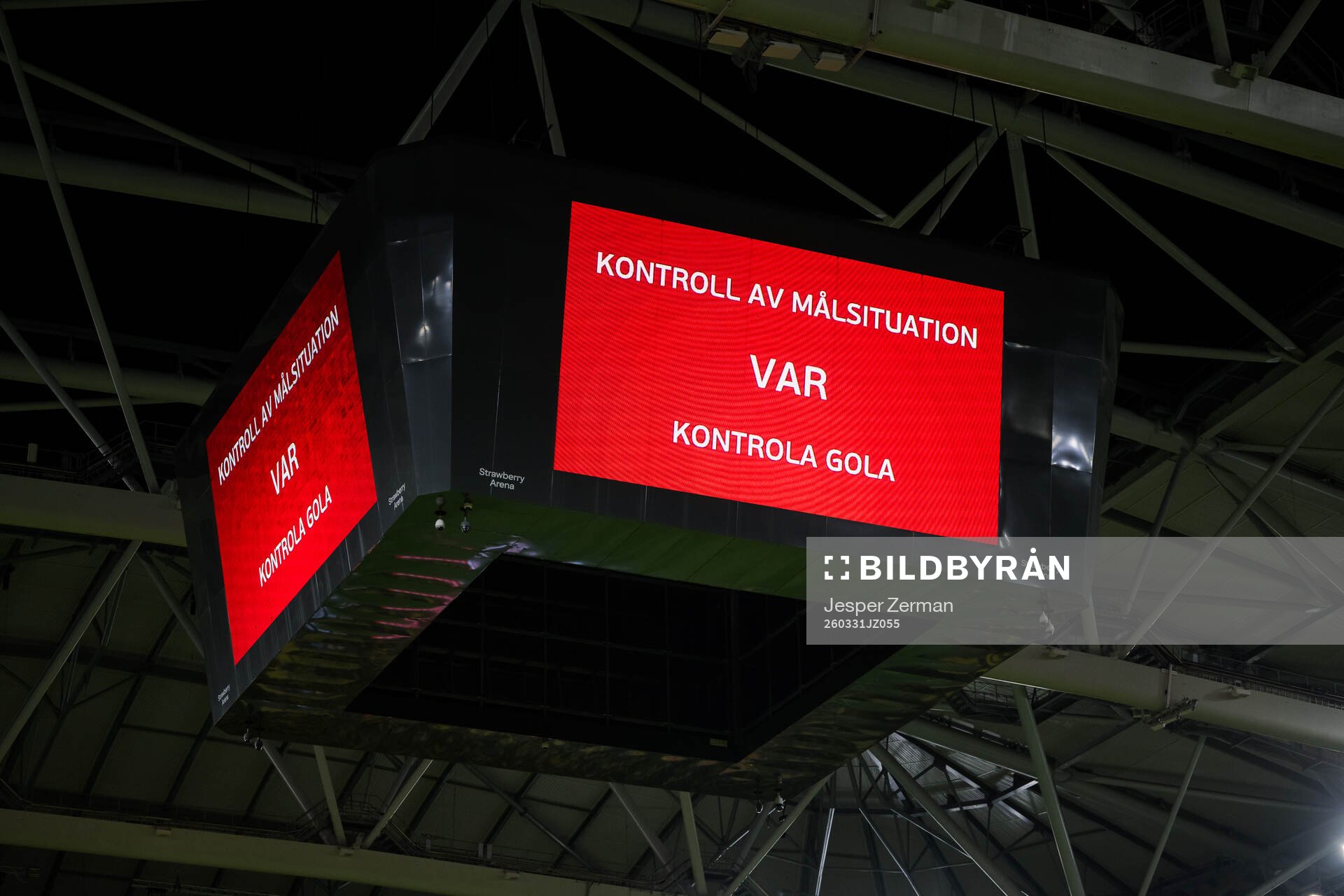 VAR check for the 2-2 goal