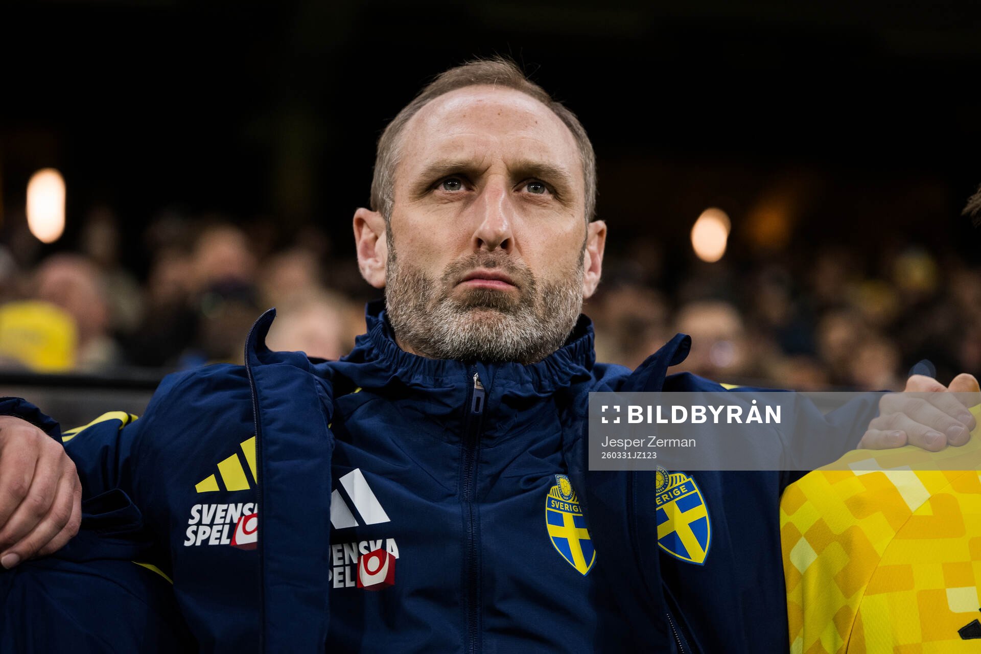 Assistant coach Andreas Georgson of Sweden