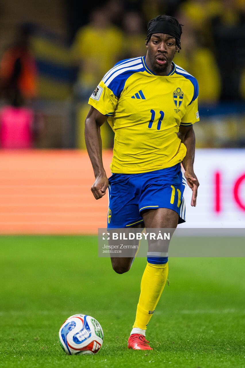 Anthony Elanga of Sweden
