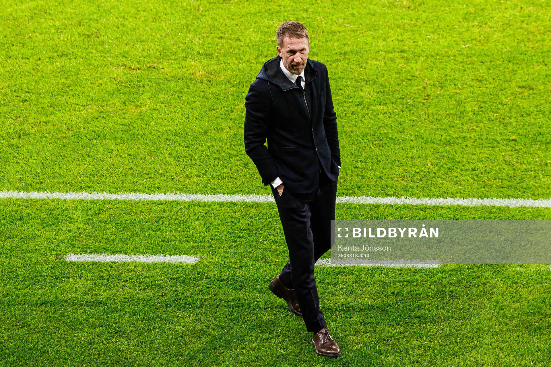 head coach Graham Potter of Sweden