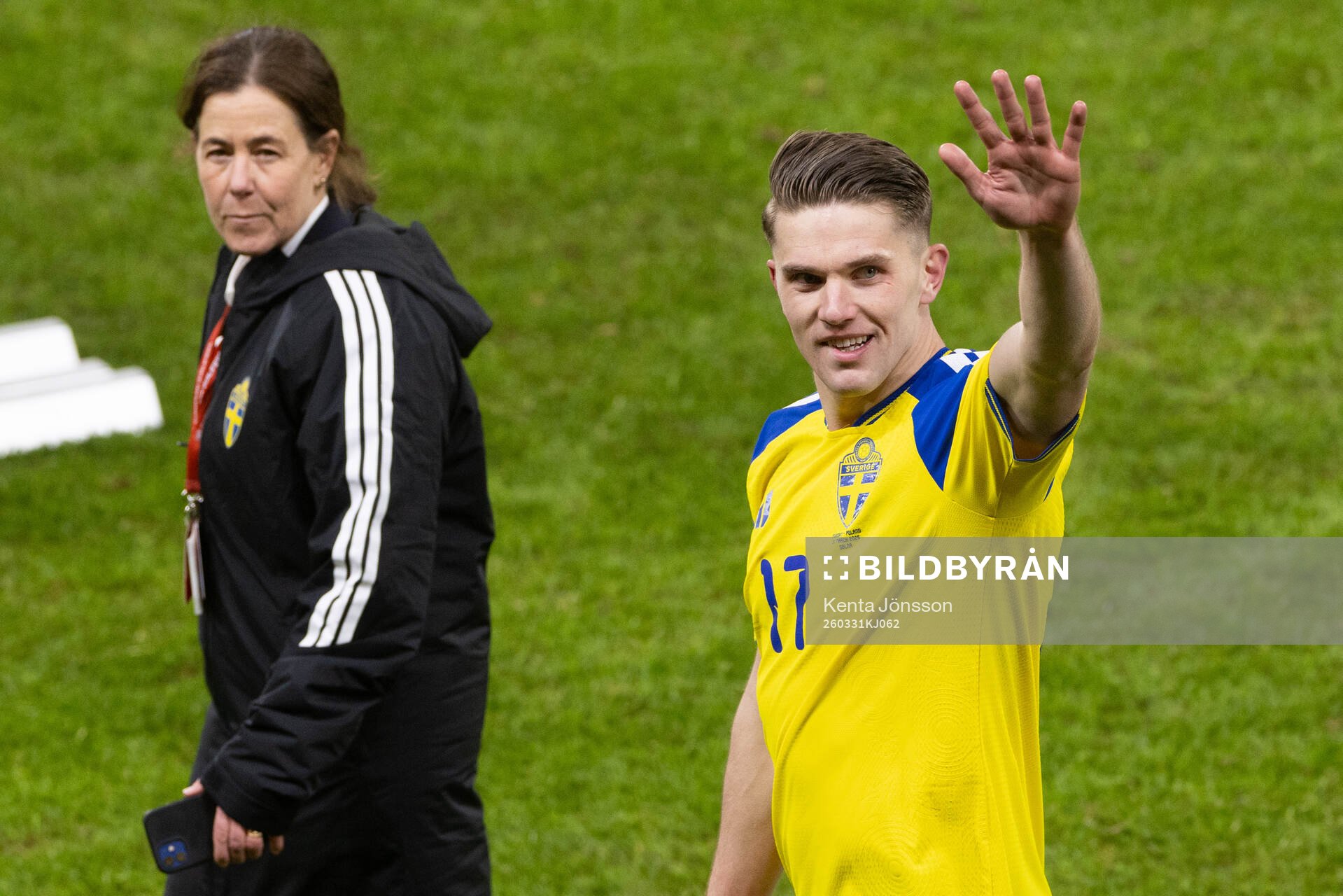 Viktor Gyökeres of Sweden celebrates