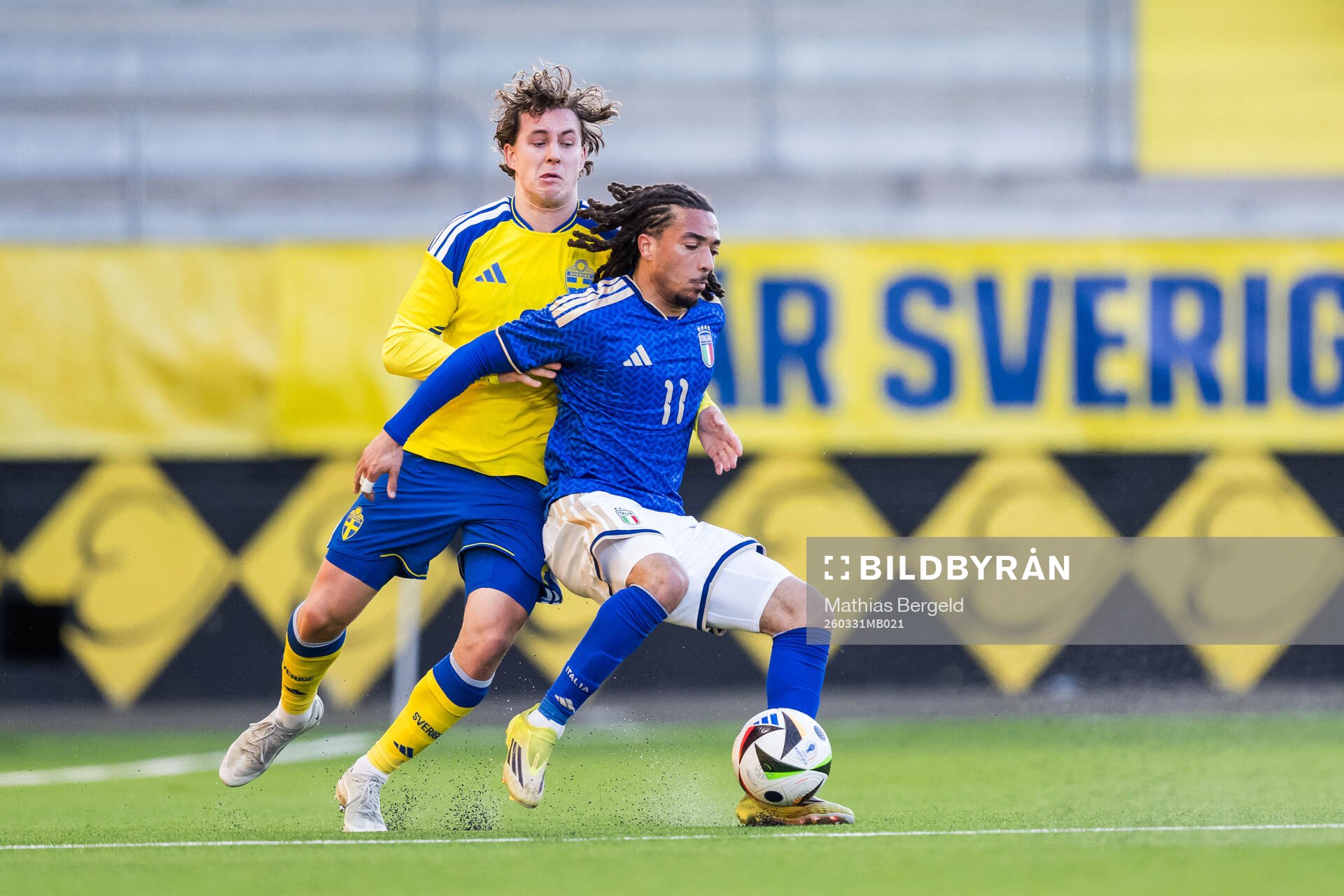 Hampus Skoglund of Sweden and Luca Koleosho of Italy