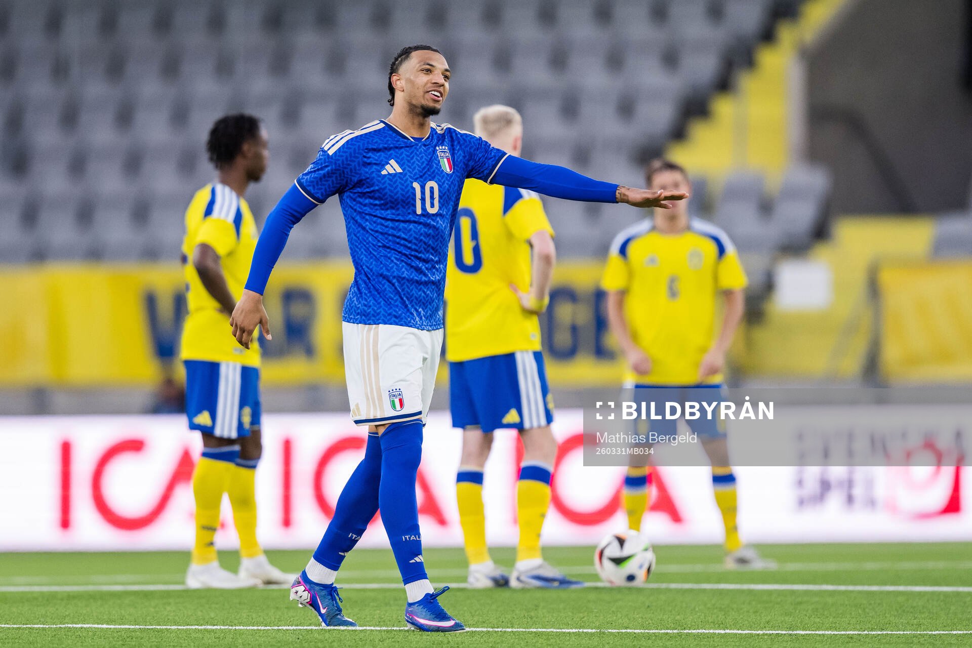 Cher Ndour of Italy celebrates