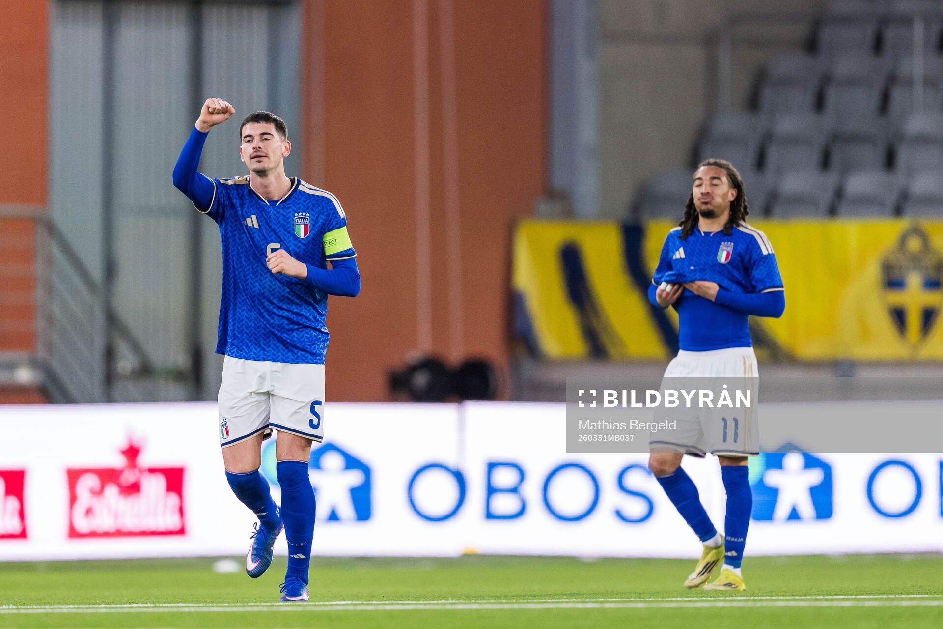 Luca Lipani of Italy celebrates
