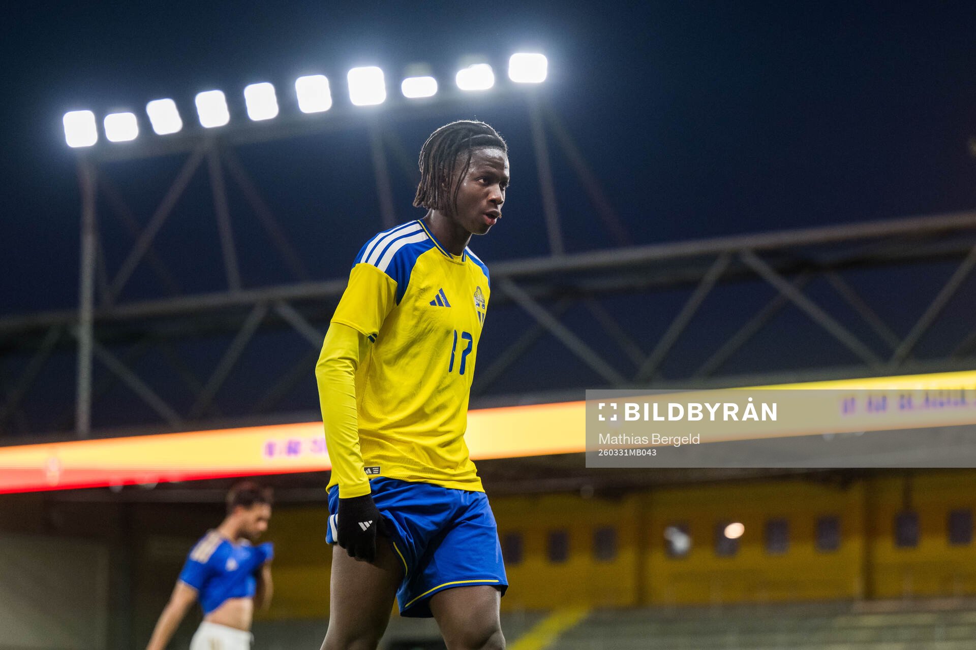Alieu Njie of Sweden looks dejected