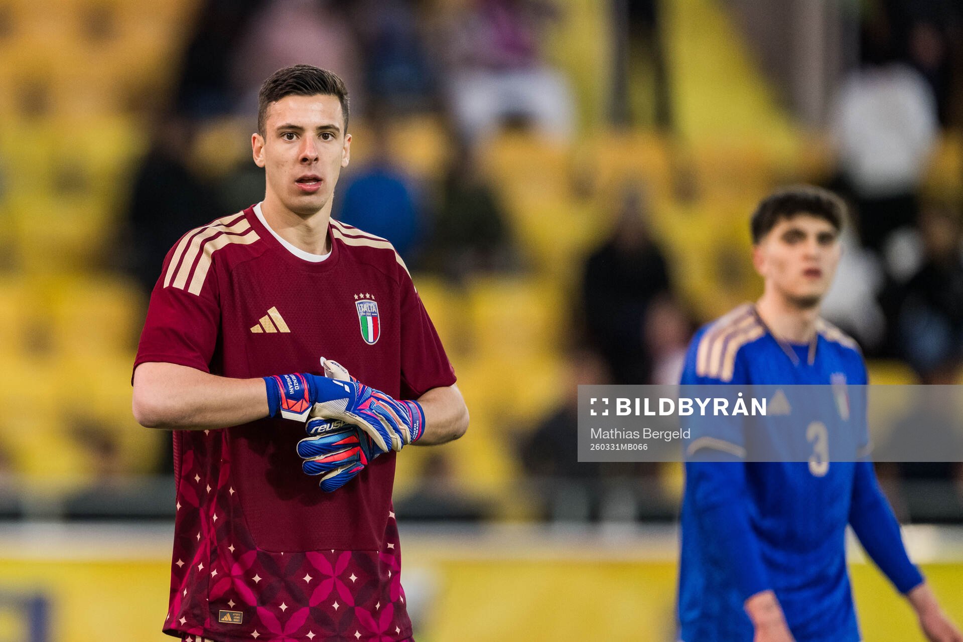 Goalkeeper Lorenzo Palmisani of Italy