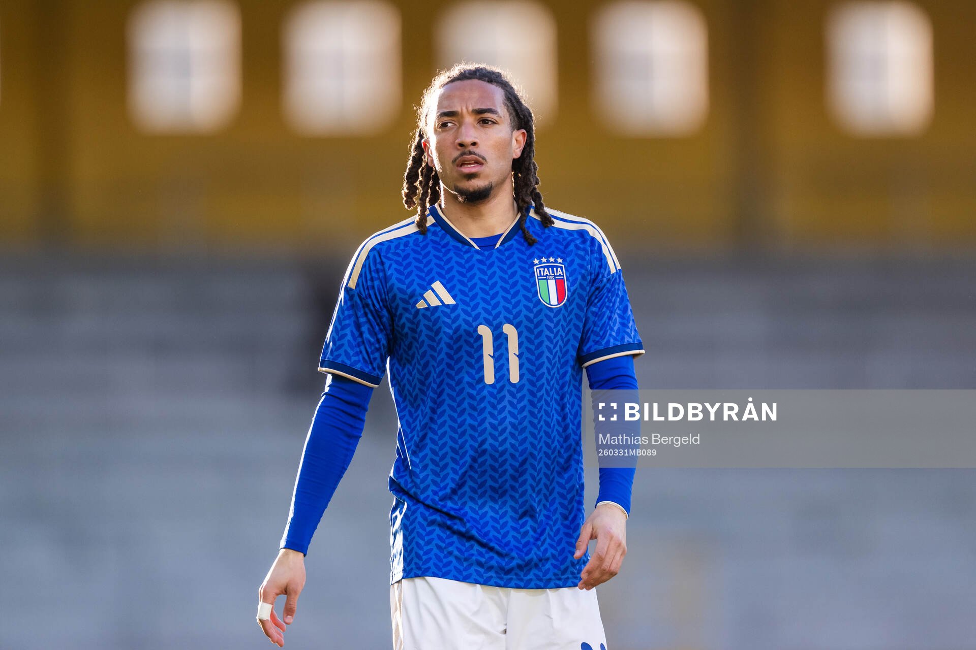 Luca Koleosho of Italy