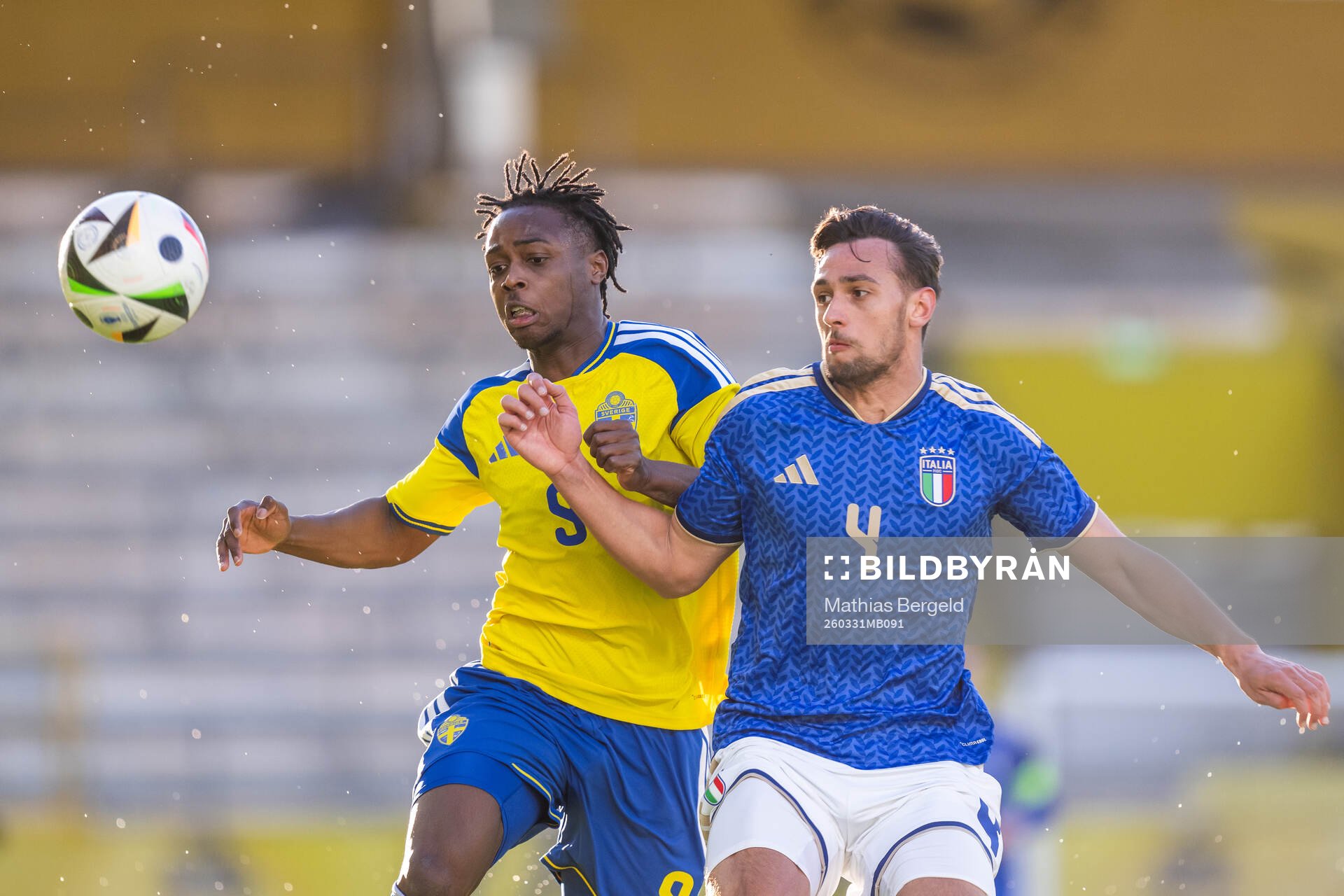 Richie Omorowa of Sweden and Fabio Chiarodia of Italy