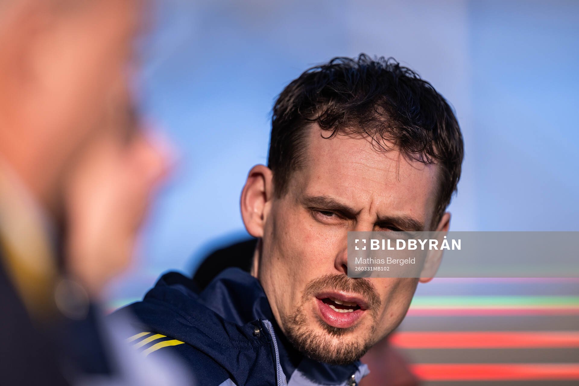 Head coach Daniel Bäckström of Sweden