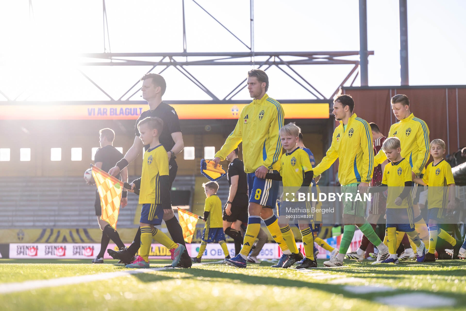 Lukas Björklund, goalkeeper Elis Bishesari and Nils
